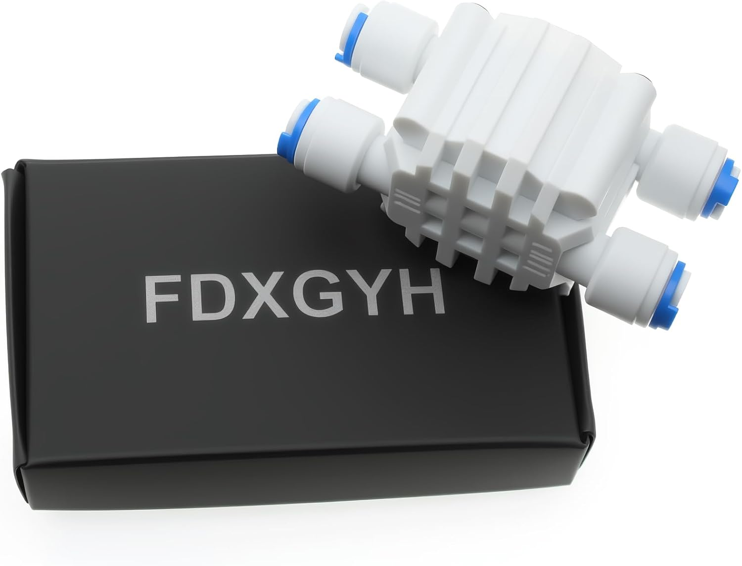 1/4" Tube 4 Way Port Auto Shut off Valve Quick-Connect Water Systems 1/4" Automatic Shut off Valve for RO Reverse Osmosis Water Filter System [FDXGYH] image number 3