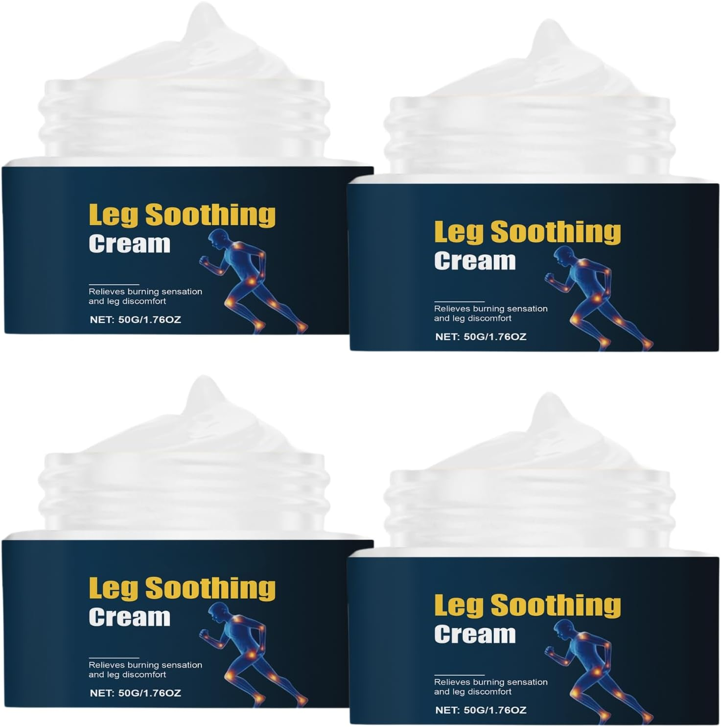 Soothing Leg Cream for Burning Sensation, Heavy & Tired Legs, Relaxing Cooling Gel for Discomfort, Moisturizing Daily Care for Long-Lasting Refreshing Comfort (2Pcs)