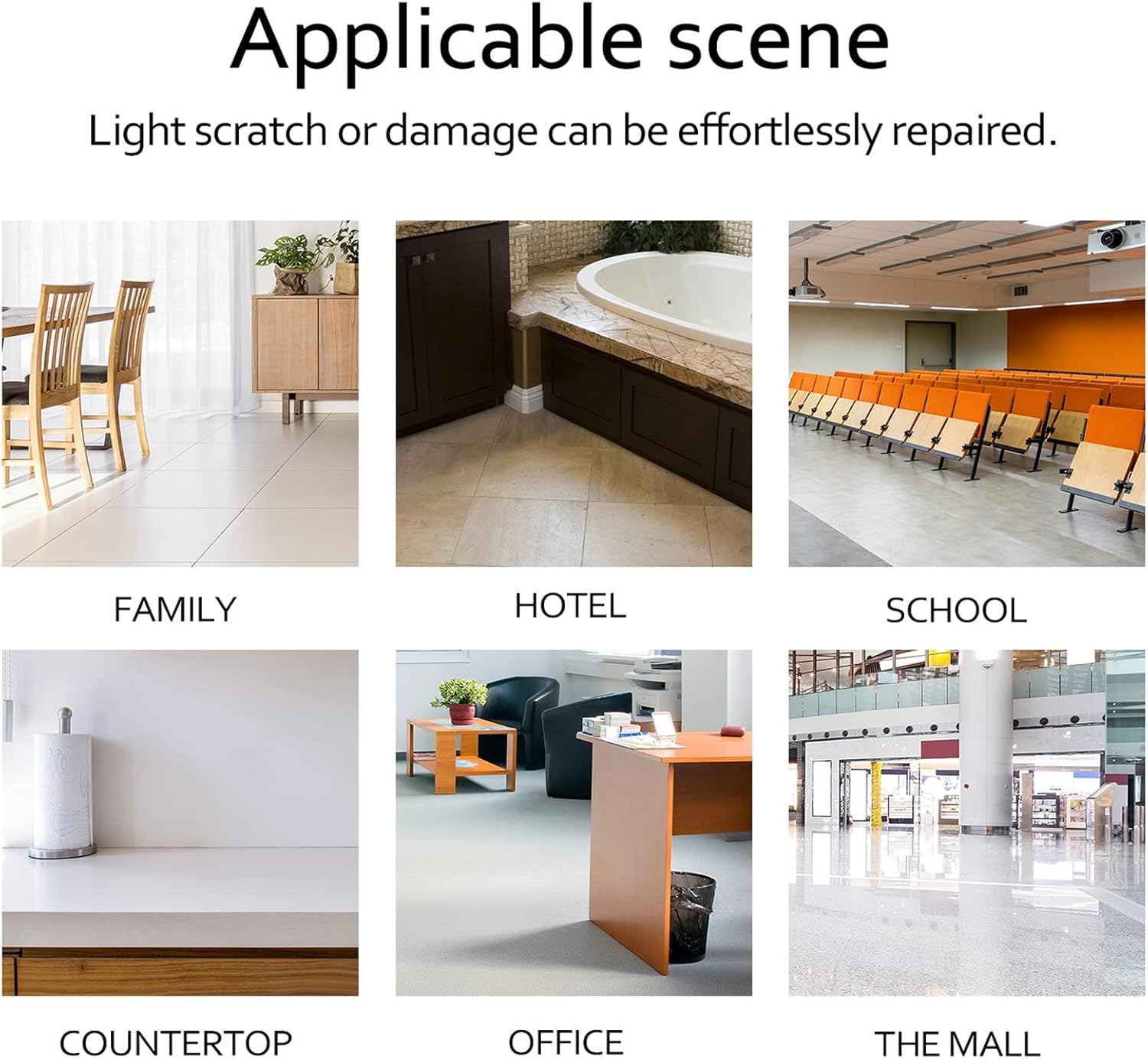 Mingzhe Ceramic Tile Repairing Tool Set Multifunction DIY Repairing Tool Set Household Home Tools Convenient Labor Saving Scratch Repairing CRA Fill Tile Surface Repairing Tool Set Wi 11 Wax Bars image number 3