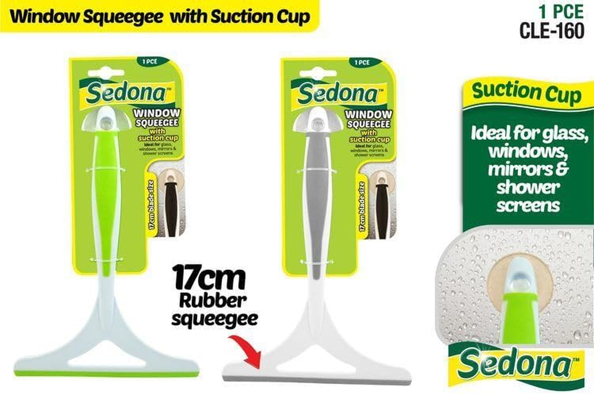 Sedona Glass Window Squeege with Suction Hook, 17 Cm Size image number 2