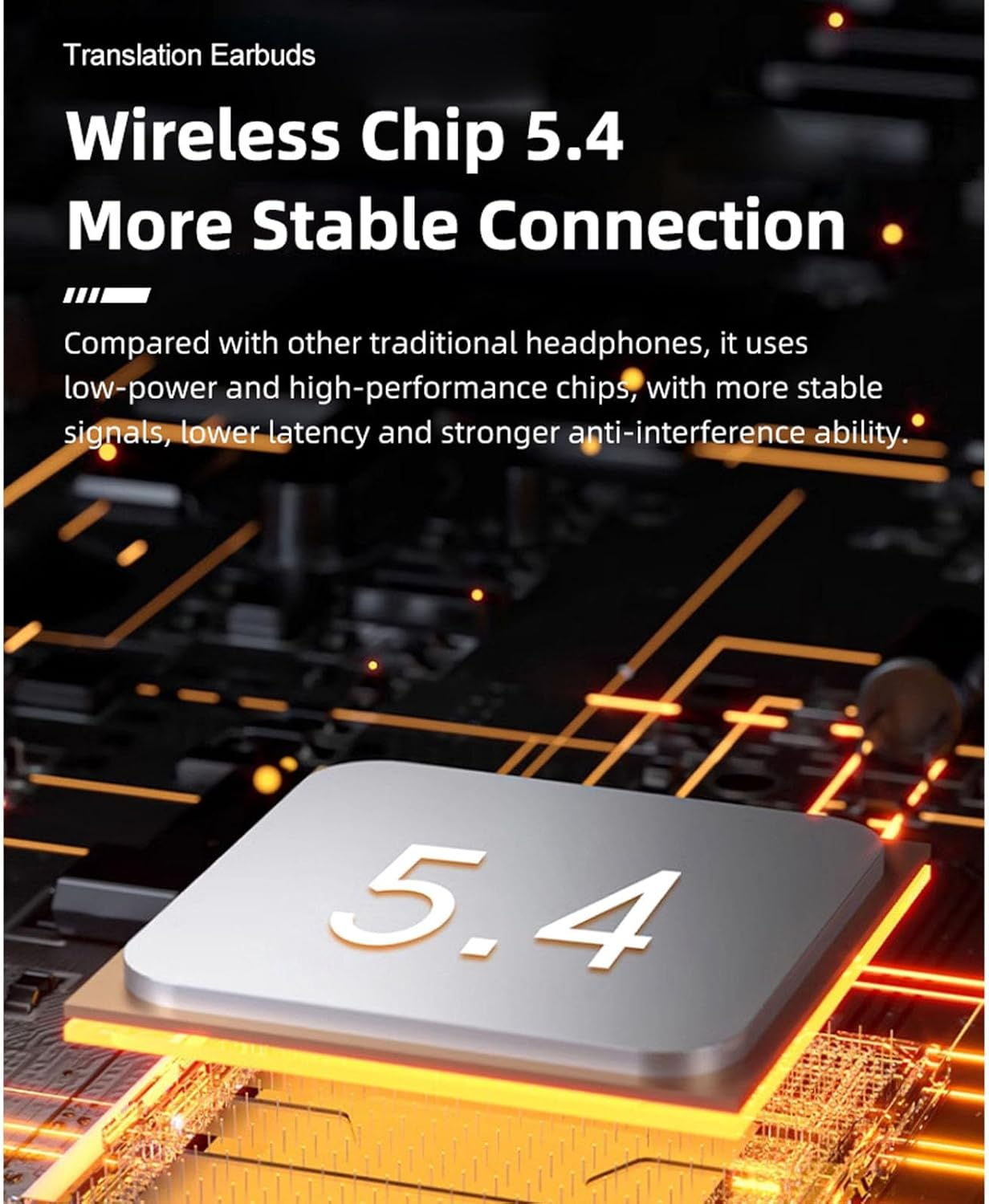 Elprico Voice Translator Earbuds, Real-Time Translation in 144 Languages with Bluetooth and App, Instant Online Voice Translation with 3 Modes for Travel, Business Learning, for Android image number 5