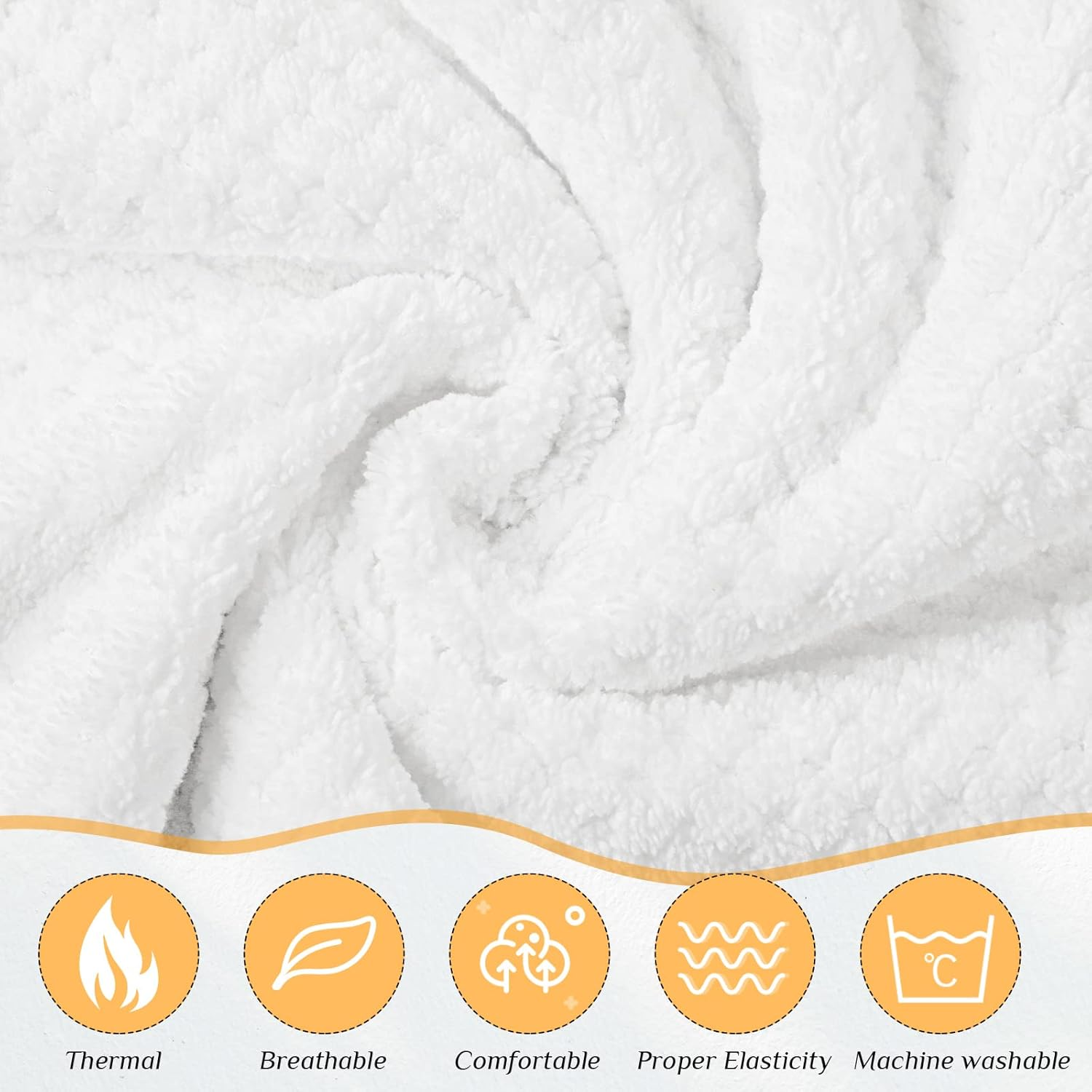 Tigeen 2 Pcs Towel Wrap for Women Lightweight Spa Robe with Adjustable Closure Elastic Top Soft Bathrobe Spa Wrap(Medium,White) image number 1