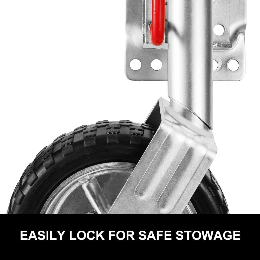San Hima Jockey Wheel 10" Inch Swing up Rubber Wheel 1000Kg Caravan Boat Trailer image number 6