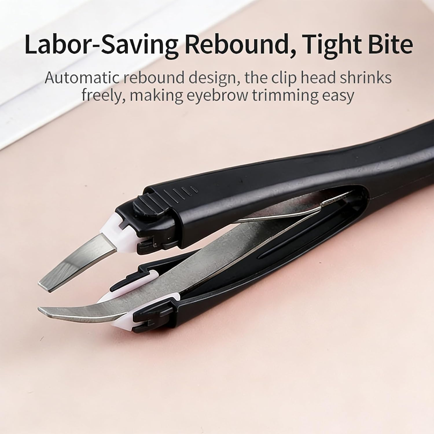 Yxvyxymyxxg Professional Eyebrow Tweezer, 1 PCS Stainless Steel Precision Slant Tip Tweezer &mdash; for Facial Hair Brow Shaping/Ingrown Hair Removal, Black image number 3