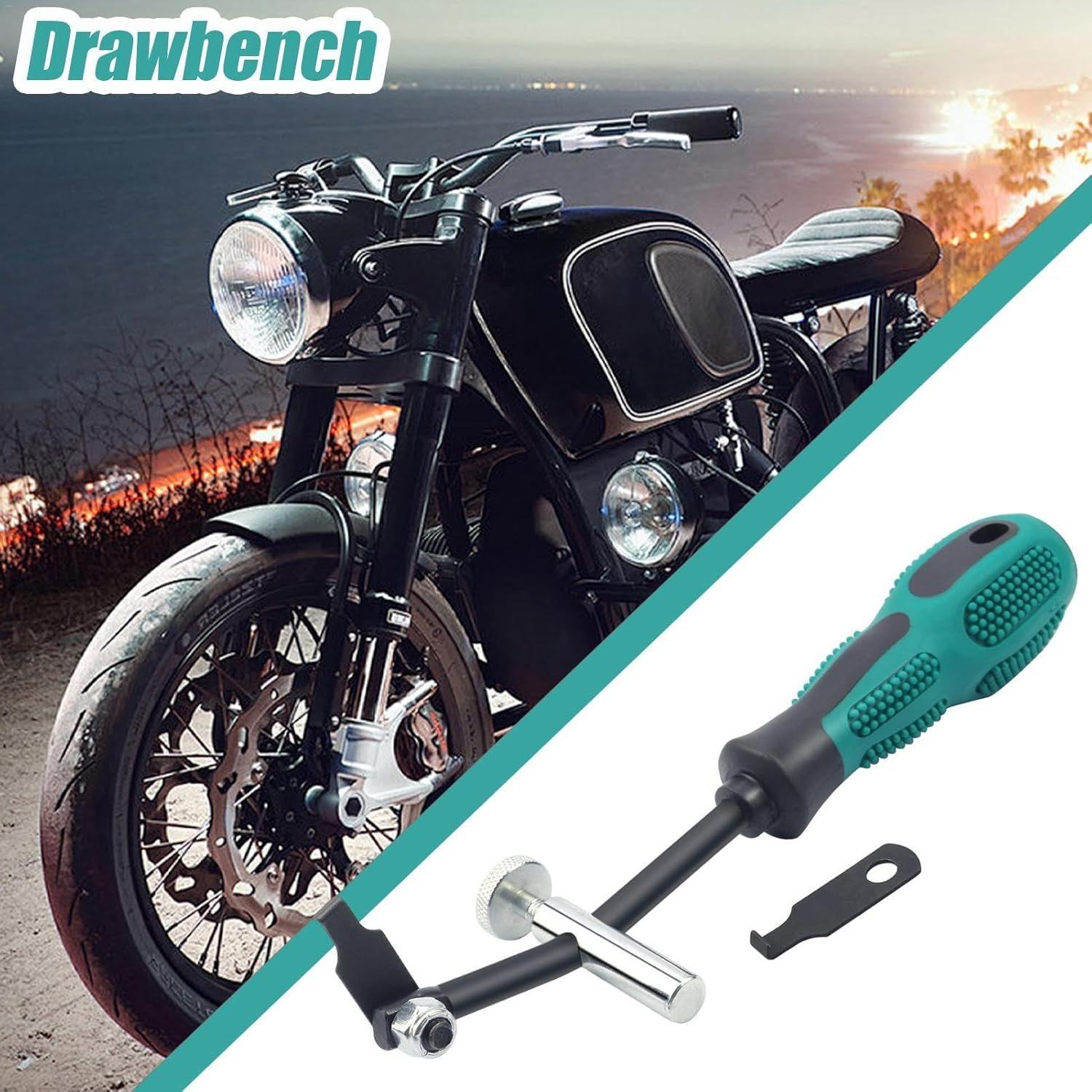 58430 Shaft Type Seal Puller, Seal Puller Tool, Replacement Seal Puller, Automotive Mechanical Repair Tool, Non-Slip Handle Seal Puller, Shaft Seal Removal Tool, Car Repair Tools, Mechanical Wo image number 5