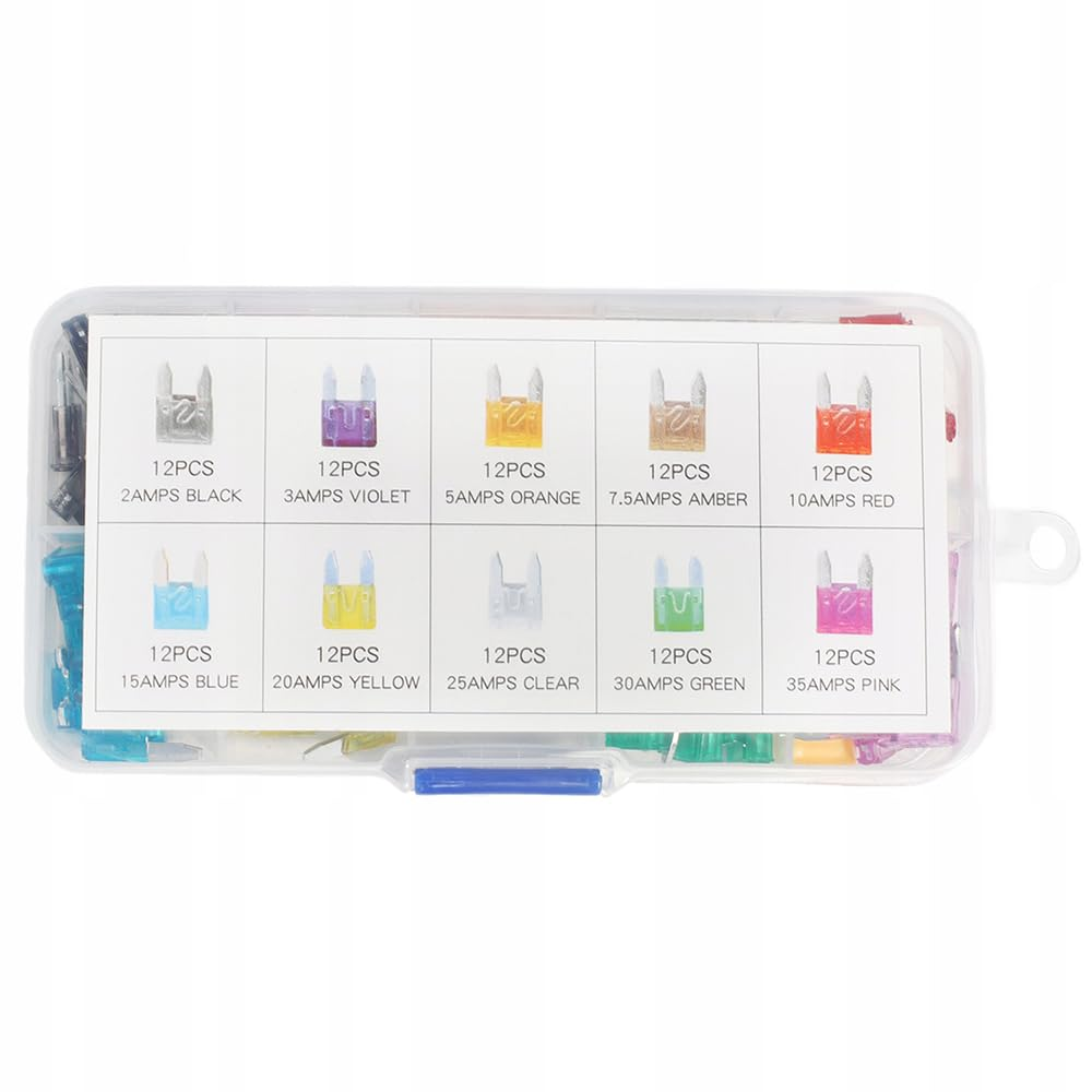 Aikoolwer 12V 5 Pack Car Fuse Assortment Kit Blade Add-A-Circuit Fuse Tap Adapter Automotive Standard LED Auto Fuses Holder Mini Marine RV Camper Boat Truck (2A 3A 5A 7.5 a 10A 15A 20A 25A 30A 35A) image number 6