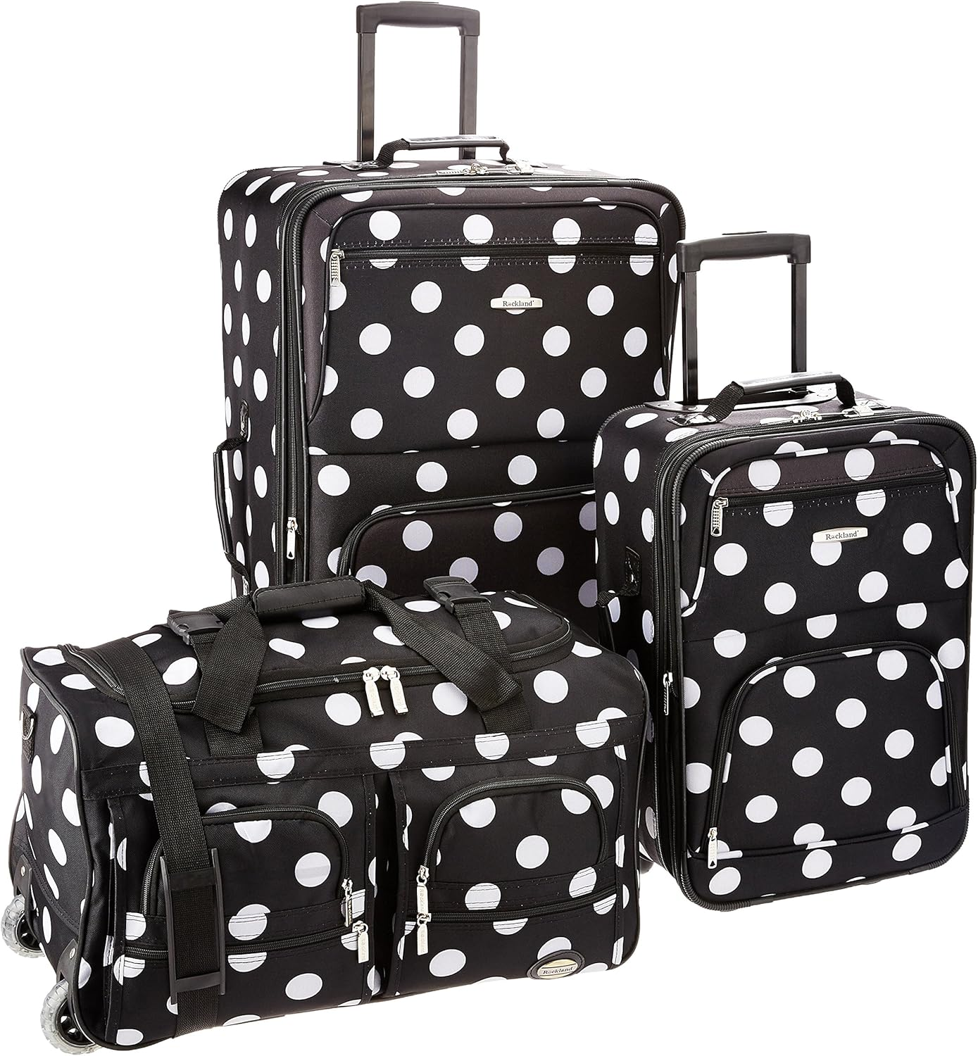 Rockland Vara Softside 3-Piece Upright Luggage Set