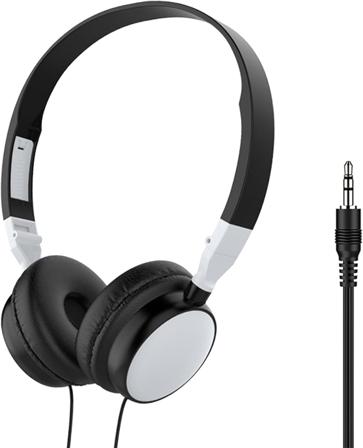 Wired Headset - Wired Over-Ear Headset for Computer - Foldable On-Ear Noise Canceling Headphones for Tablets Mobile Phones