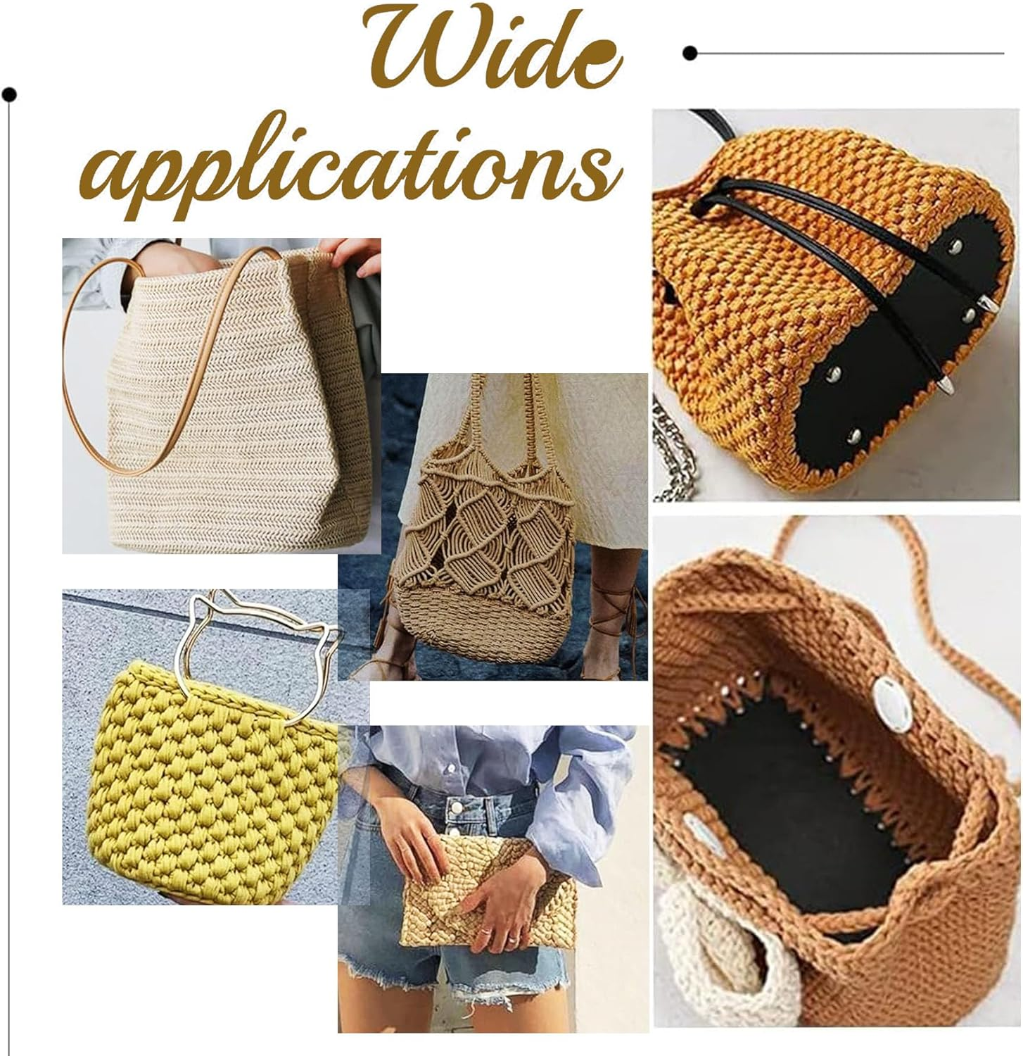 4 Color PU Leather Bag Bottom Base Crochet Bag Bottom, Rectangle Knitting Crochet Bags for Bags, DIY Shoulder Bag Accessories, Purse Making Supplies, 18 X 8Cm