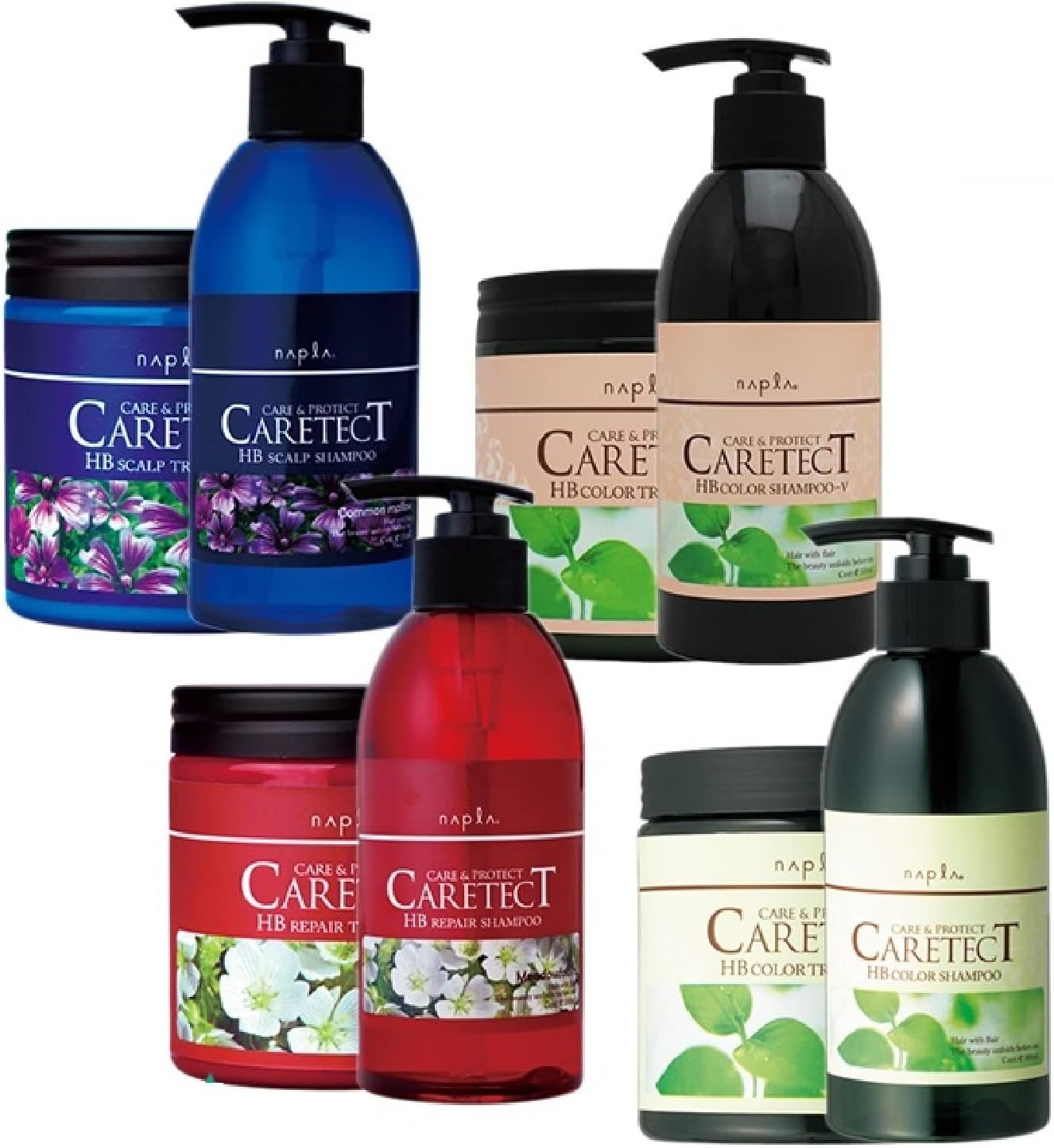 Napra Caretect HB Color Shampoo S 10.1 Fl Oz (300 Ml)