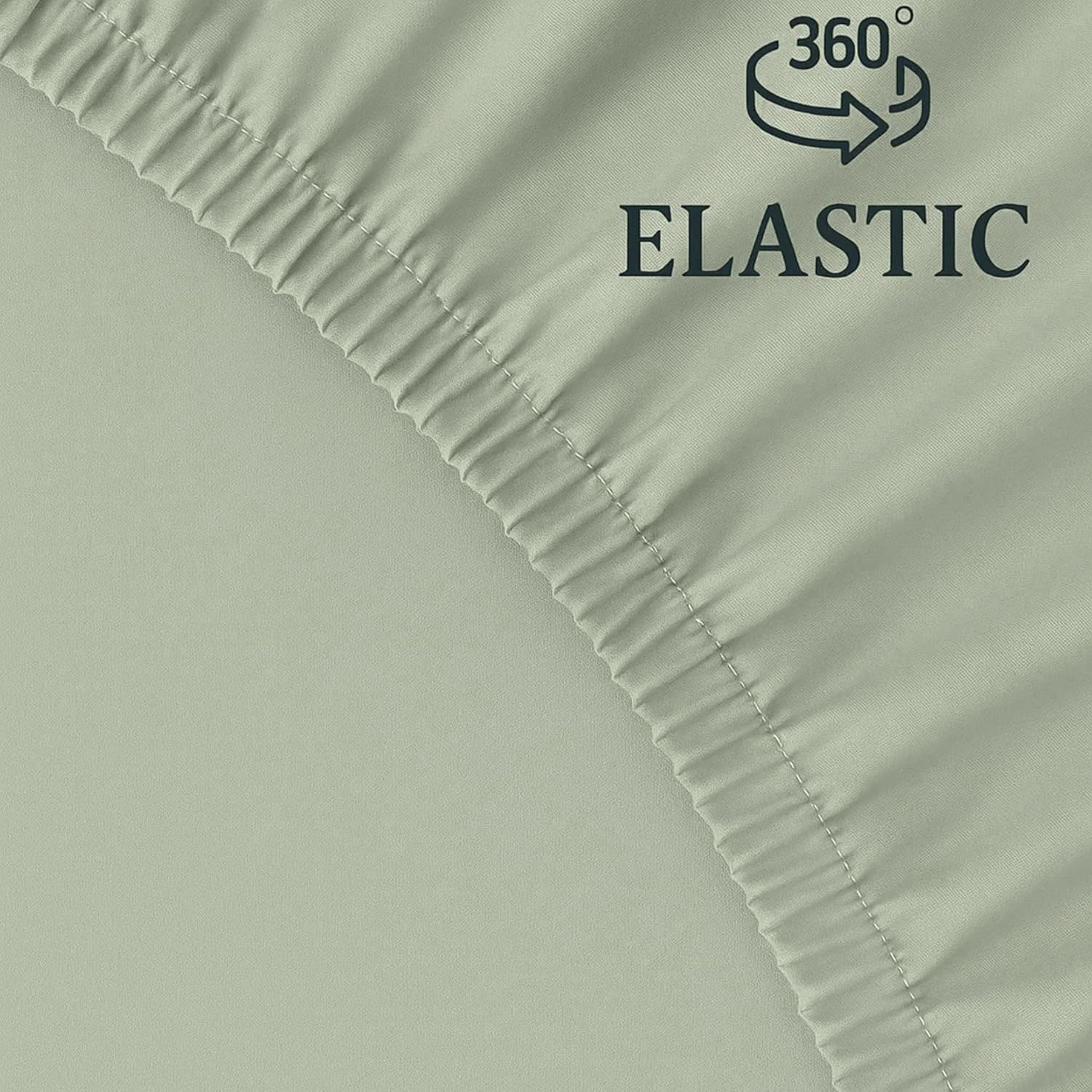 Lane Linen Fitted Sheet Super King &ndash; 1000 Thread Count Egyptian Cotton, Deep Pocket 38 Cm, Soft Touch & Premium Quality &ndash; Hotel Style Bedding - Mineral