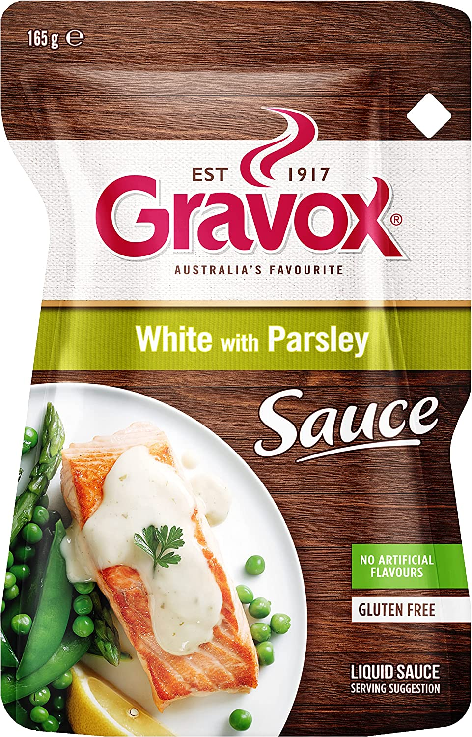 Gravox White with Parsley Sauce Pouch Liquid Pouch for Gravy and Liquid Stock Instant Sauce 165G image number 2