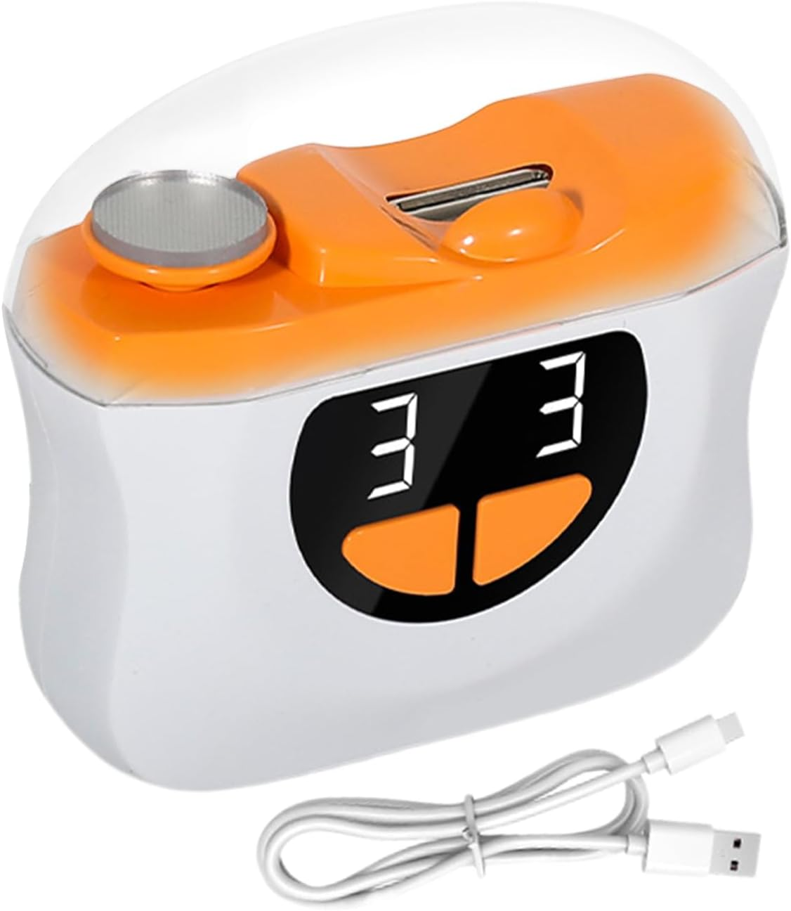 Automatic Nail Clipper,Low Noise Automatic Fingernail Manicure | Quiet 3-Speed Nail Cutter with LED Light & Scraps Storage for Home Manicure Pedicure Elderly Baby Care