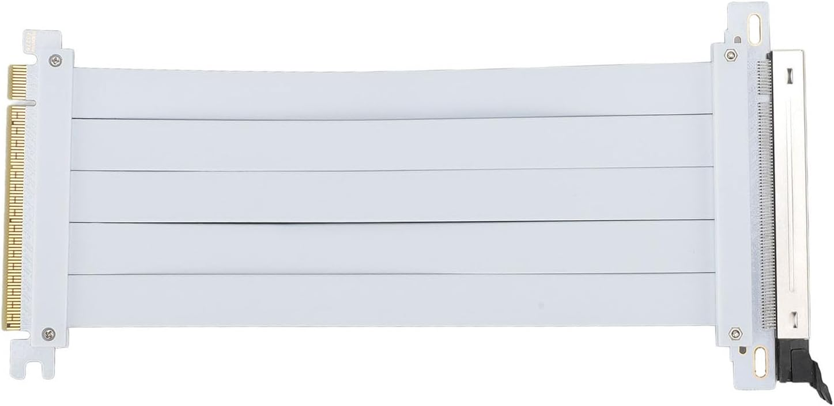 PCIE 5.0 Riser Cable with 128Gbps, RTX4090 Compatible, 90 Degree Adapter for High Speed GPU Extension, White, 200Mm (20Cm) image number 2