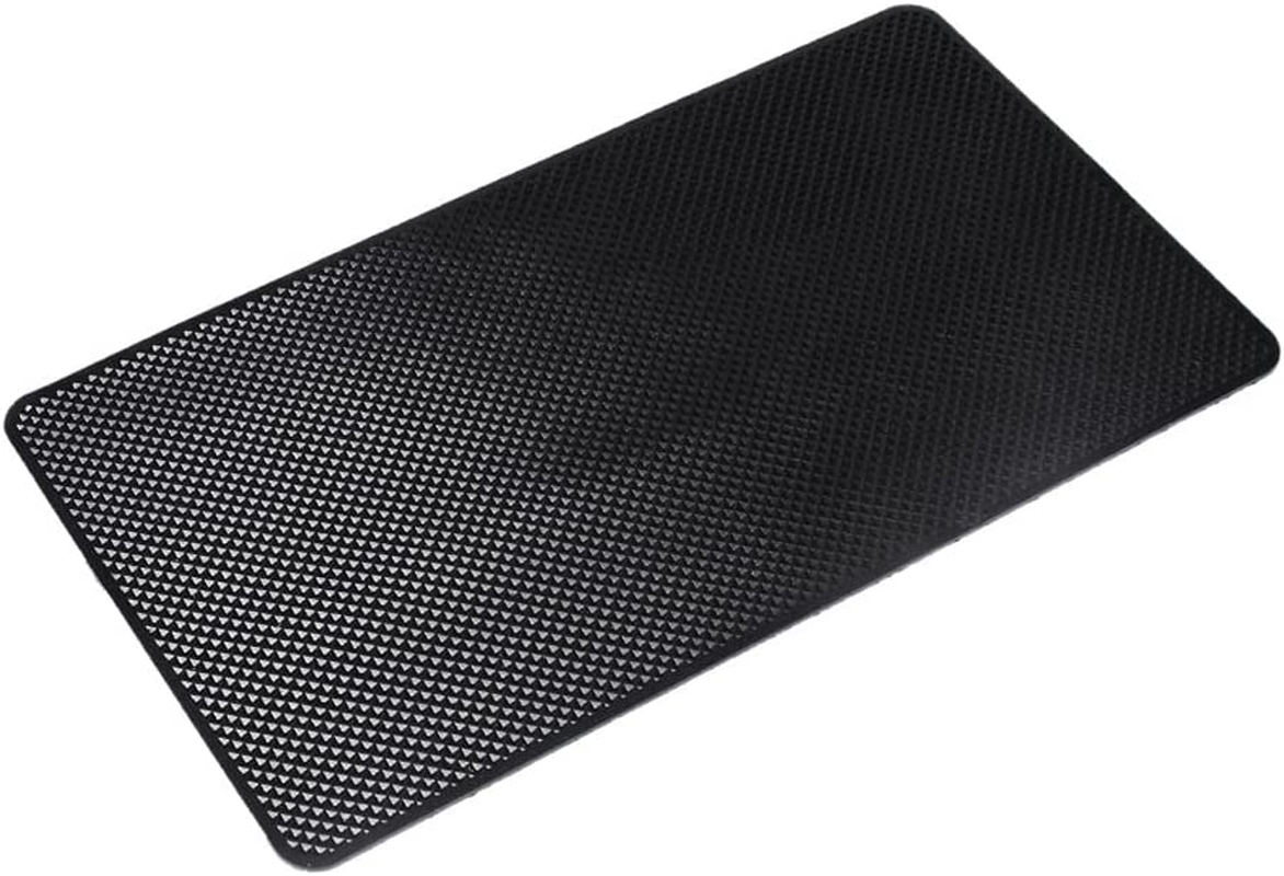 EFORCAR Anti-Slip Mat,Car Dashboard Non-Slip Pad,Silicone Gel Car Anti-Slip Mat for Cellphone Ornaments Fixed Center Console Grid Holds Cell Phones,Sunglasses,Coins,Keys Etc - Black image number 6