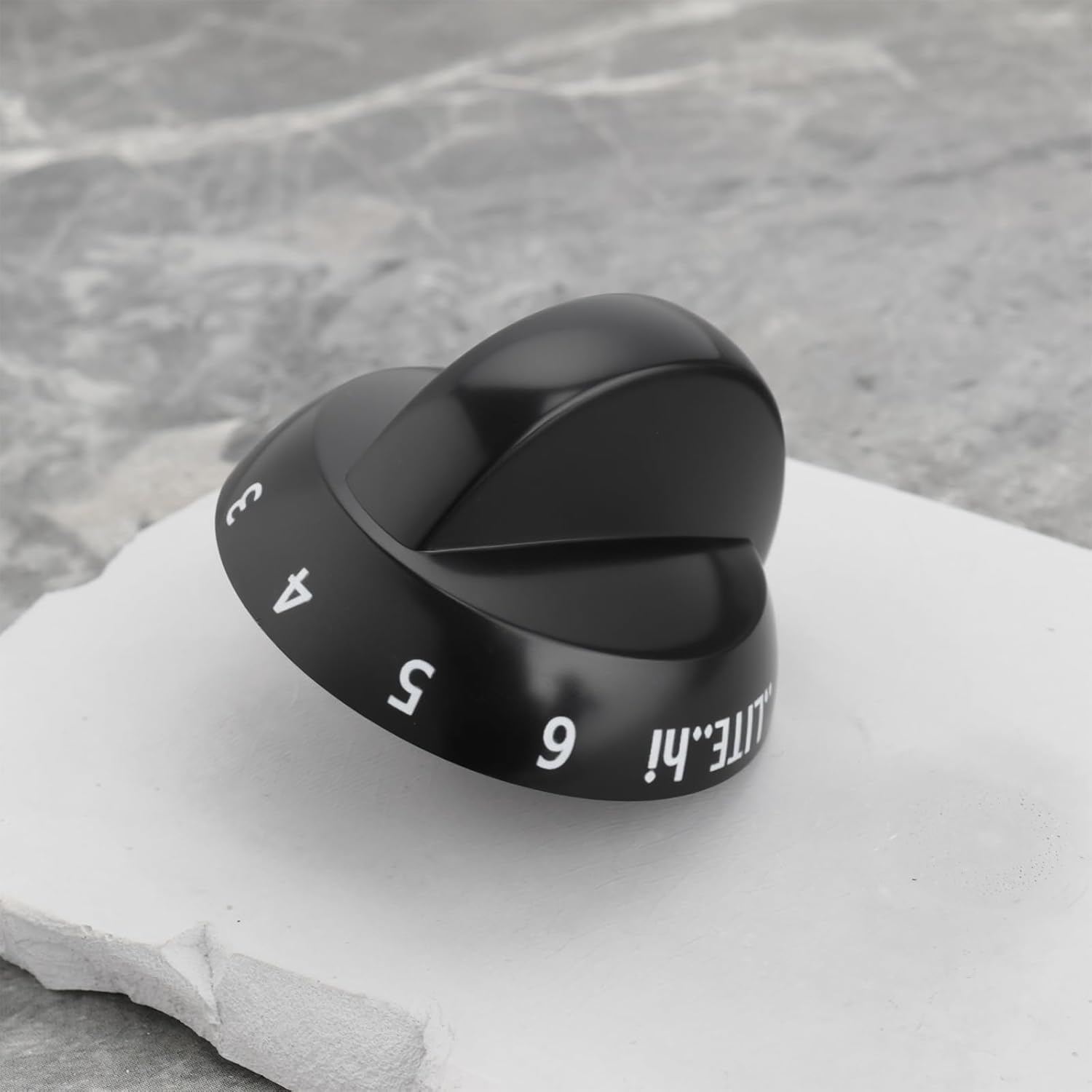 Create Idea 4Pcs Range Top Burner Knob 316220009 Compatible with Frigidaire Compatible with Tappan Black image number 2