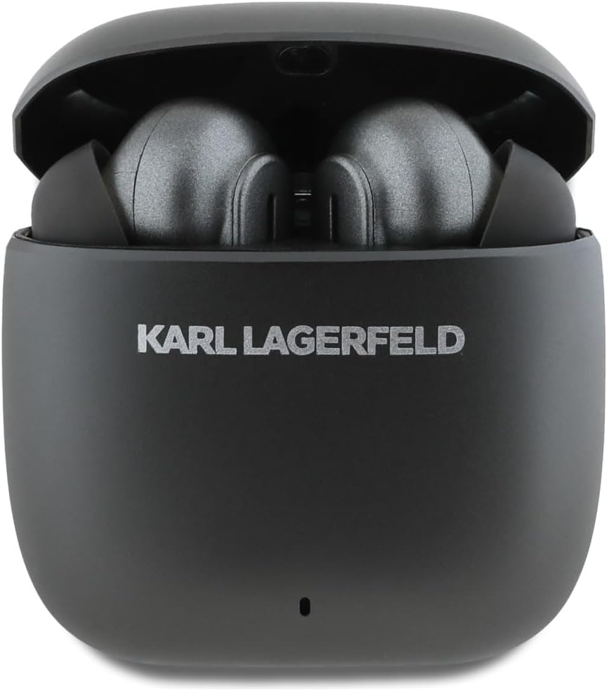 CG MOBILE TWS Karl Lagerfeld Headphones with Metal Logo (ANC/ENC) (Black) image number 1