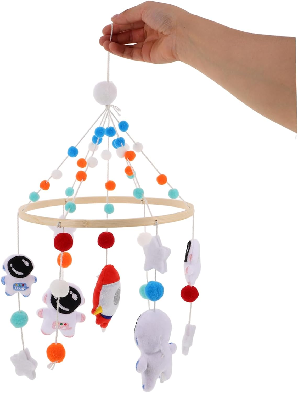 Space Nursery Mobile Astronaut Rocket Crib Hanging for Decoration for Cribs Strollers Bed Accessory for Shower image number 4