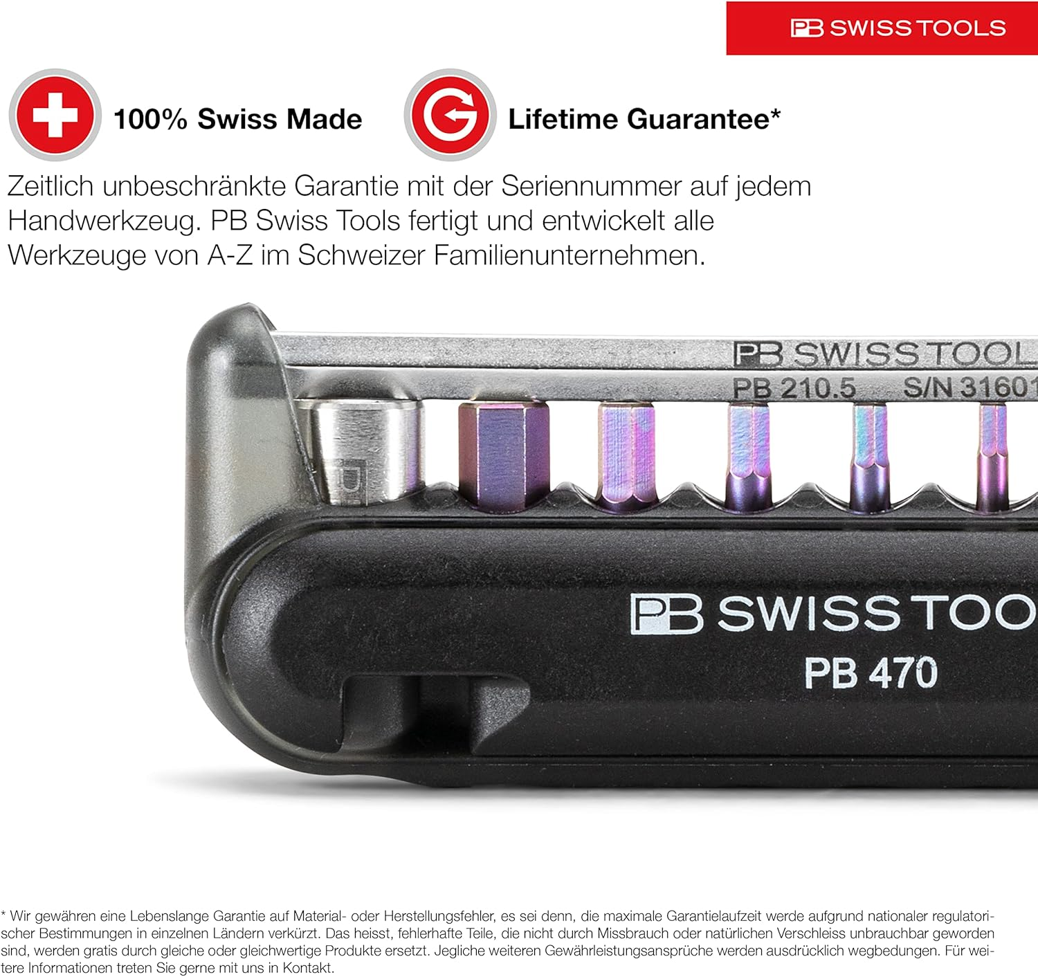 PB Swiss 9 Screwdriving Tool and Two Tire Levers in Skin Pack, Black image number 3
