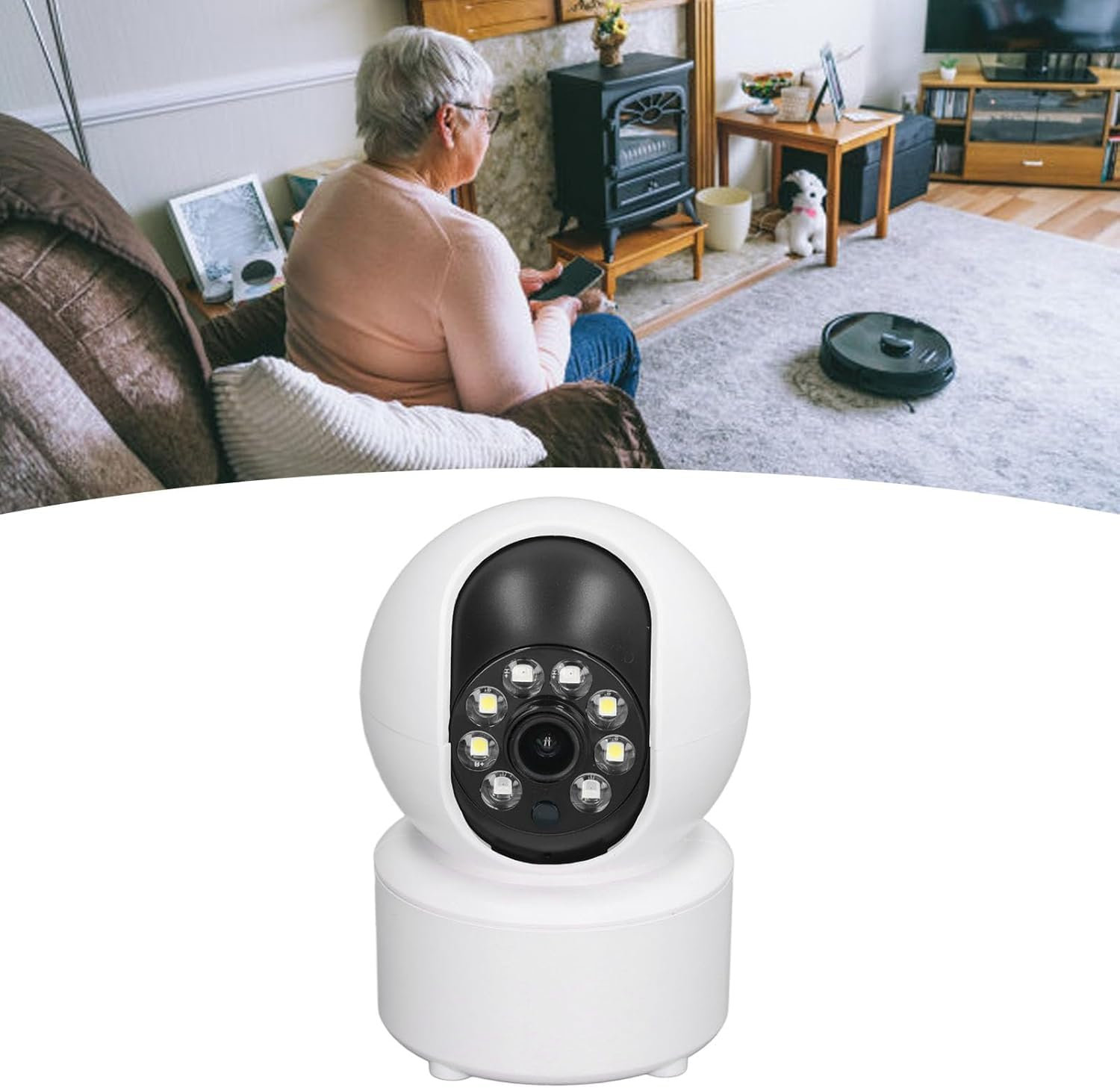 Wifi Smart Indoor IP Camera &ndash; 1080P HD Two-Way Audio Easy Wireless Setup Baby and Home Monitoring image number 1