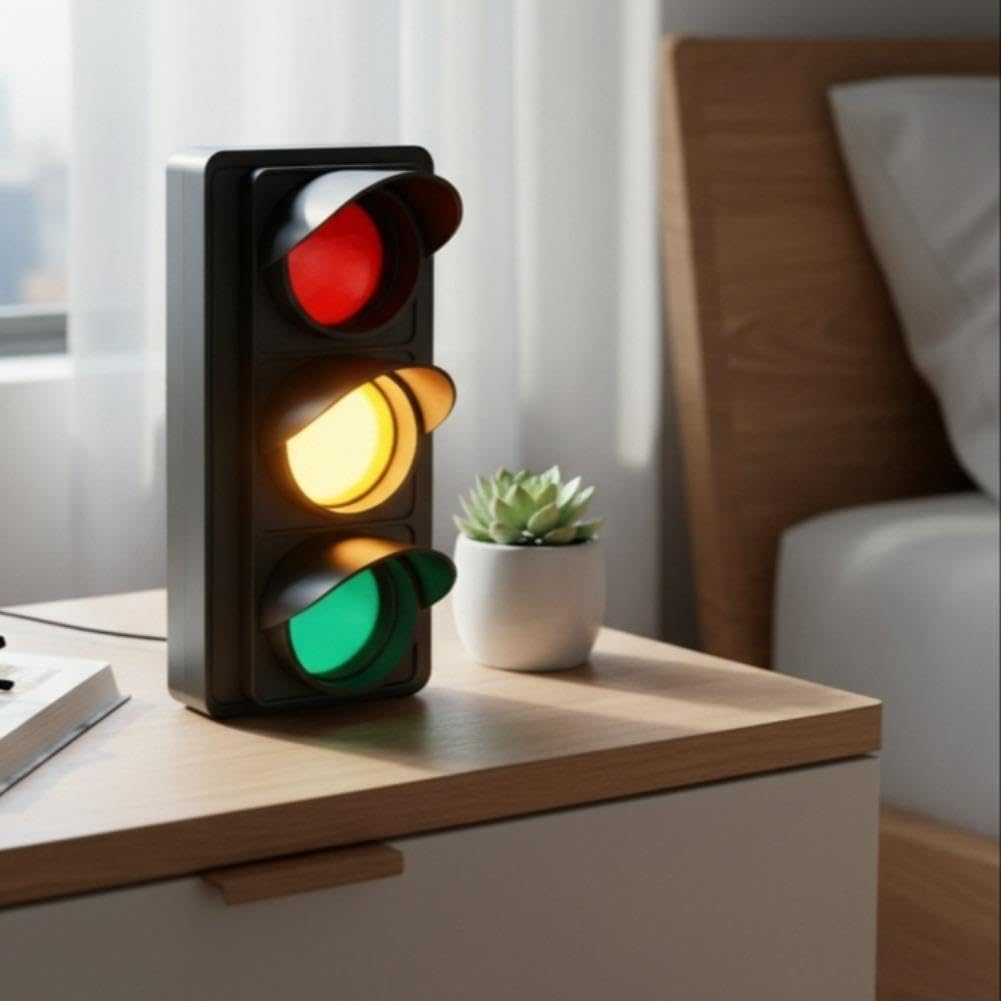 Social Signal Light, USB Powered Traffic Light for Office Desk - Red/Yellow/Green Mood & Status Indicator for Home Office, Privacy No Disturb Lights for Focus, Meetings, Remote Work