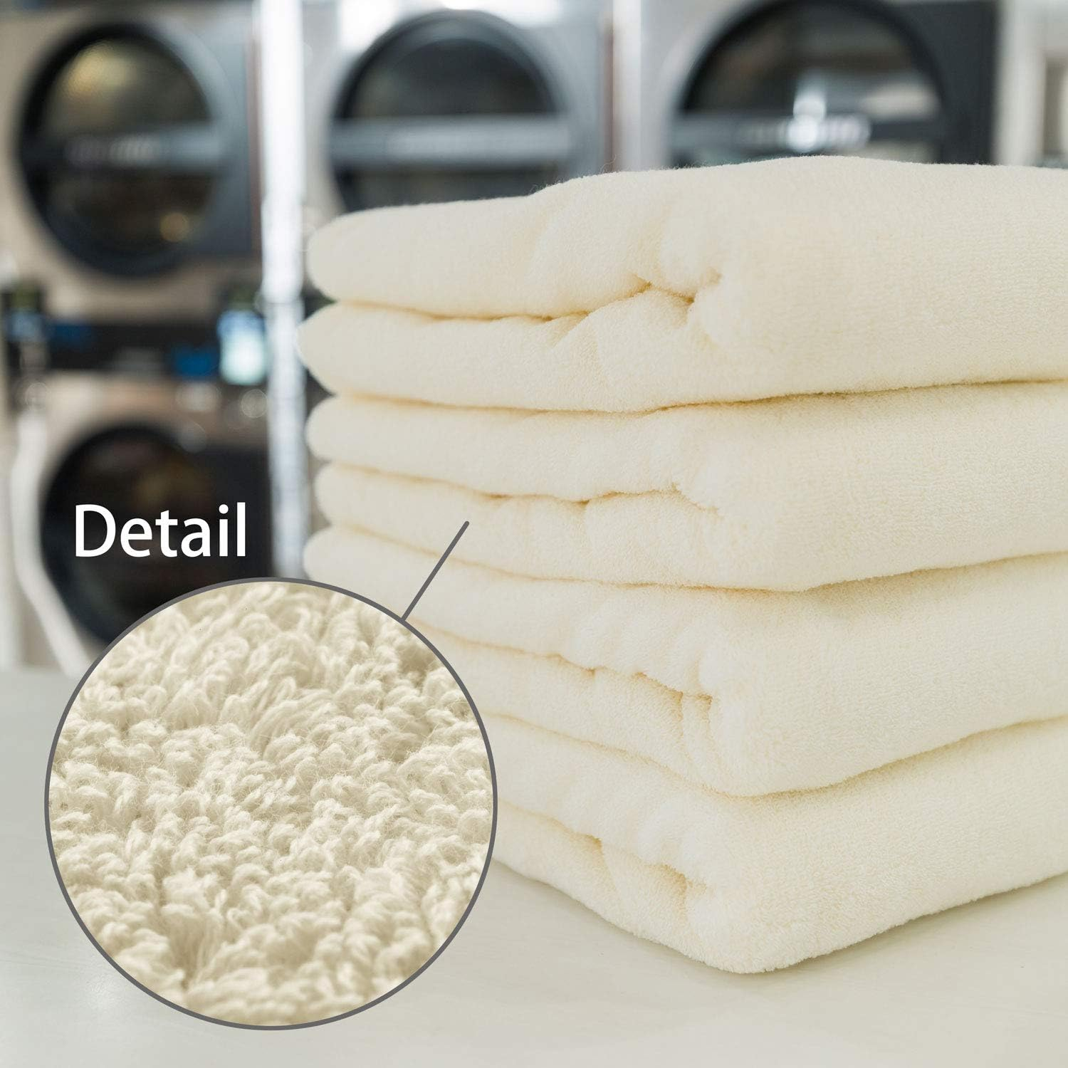 Towel Laboratory, Everyday Simple, #001, Bath Towels, Set of 4, Fast Absorbent, Quick Drying, 100% Cotton, Durable, Less Pilling (Family Pack/Different Colors for Families) Japan Technology