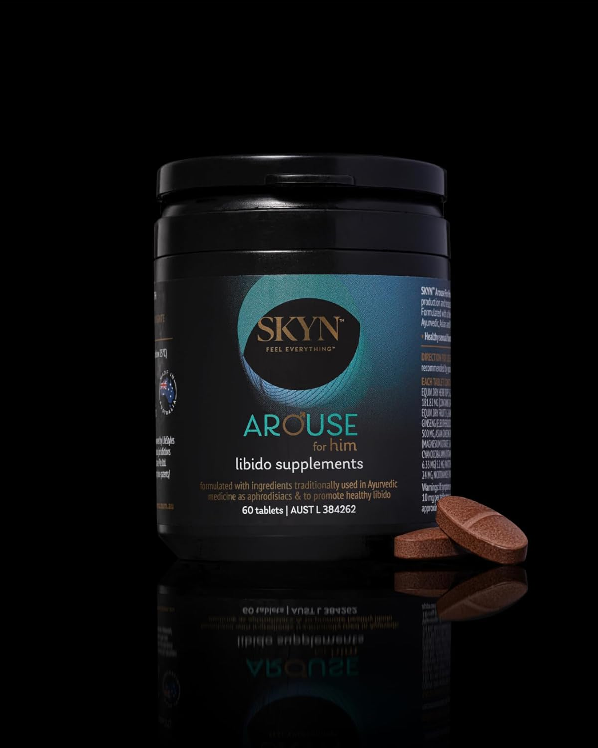 SKYN&trade; Arouse&trade; for Him Libido Supplements 60 Tablets image number 2
