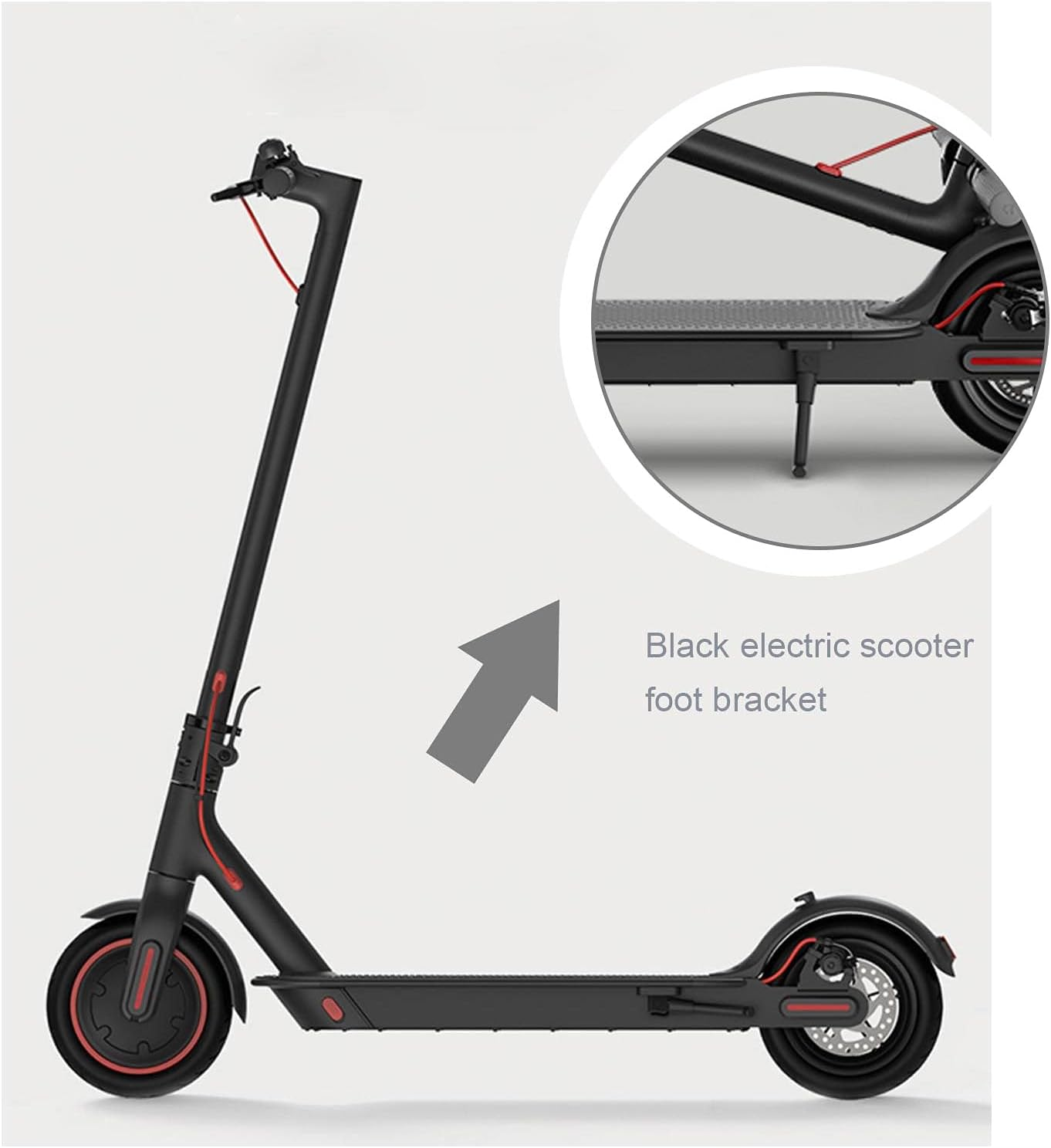 SING F LTD Kickstand Compatible with Xiaomi M365/Pro 1S Aluminum Alloy Parking Stand Anti-Rust Durable Foot Support Electric Scooter Replacement Part Accessories image number 4