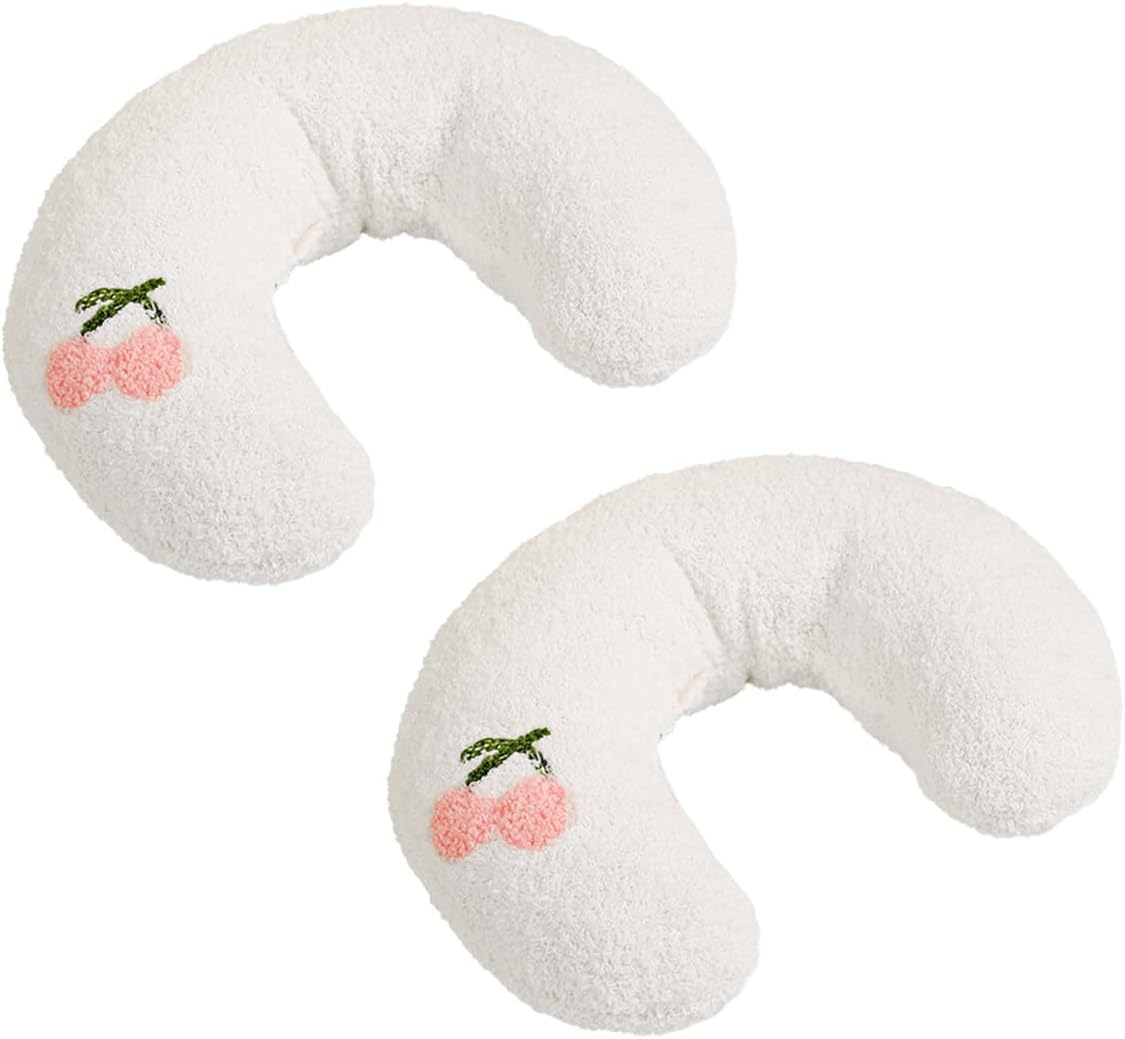 AIMALL 2PCS Pet Moon Pillow for Small Dogs and Cats | Soft Plush Sleeping Cushion | Cozy Neck Support Pillow for Pets | Comfortable Pet Bed Accessory