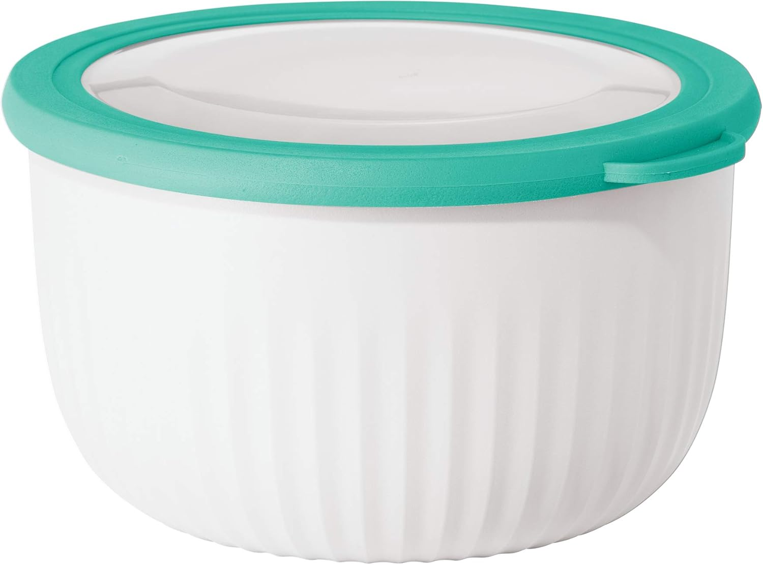 Oggi Prep and Serve Bowl with Lid, White, 568 Ml Capacity