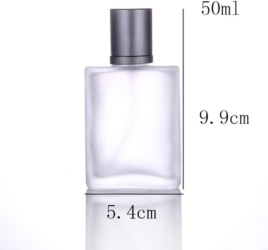Z&eacute;nitude 50Ml Empty Glass Perfume Bottle Atomizer Refillable Smoke Glass
