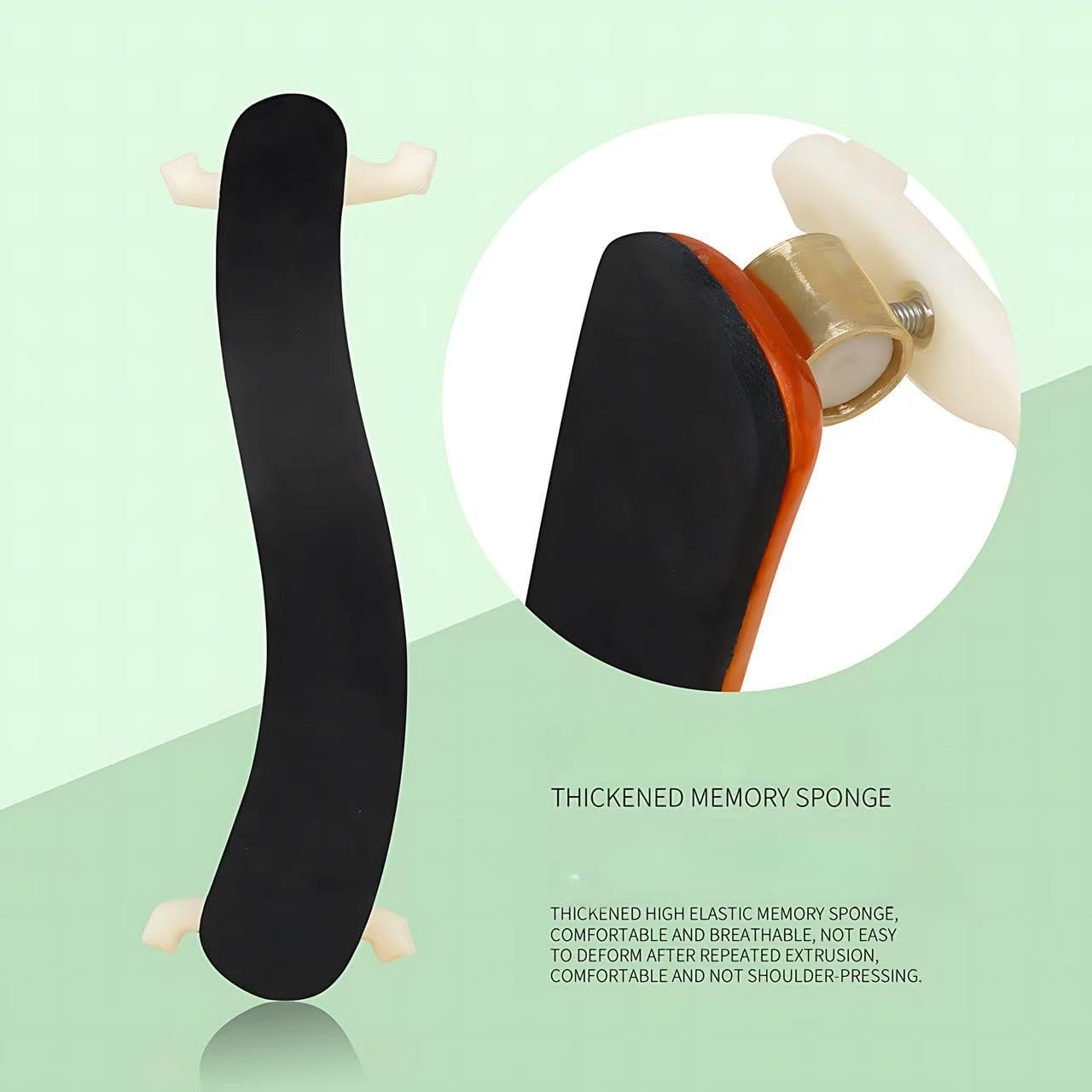 FANGXIN Violin Shoulder Rest for 4/4 and 3/4 Size, Violin Shoulder Rest with Comfortable Foam Pad & Height Adjustable Feet image number 2