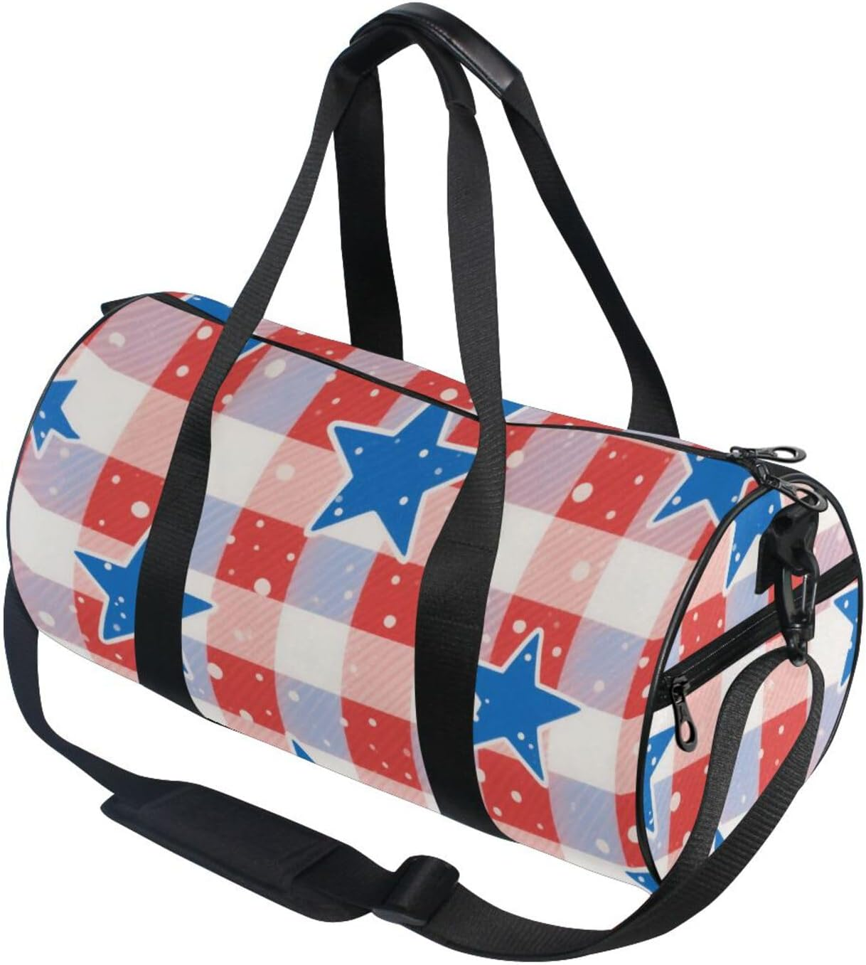 Independence Day Buffalo Stars Travel Hand Bag Travel Weekender Gear Bag Airplane Traveling Large Capacity