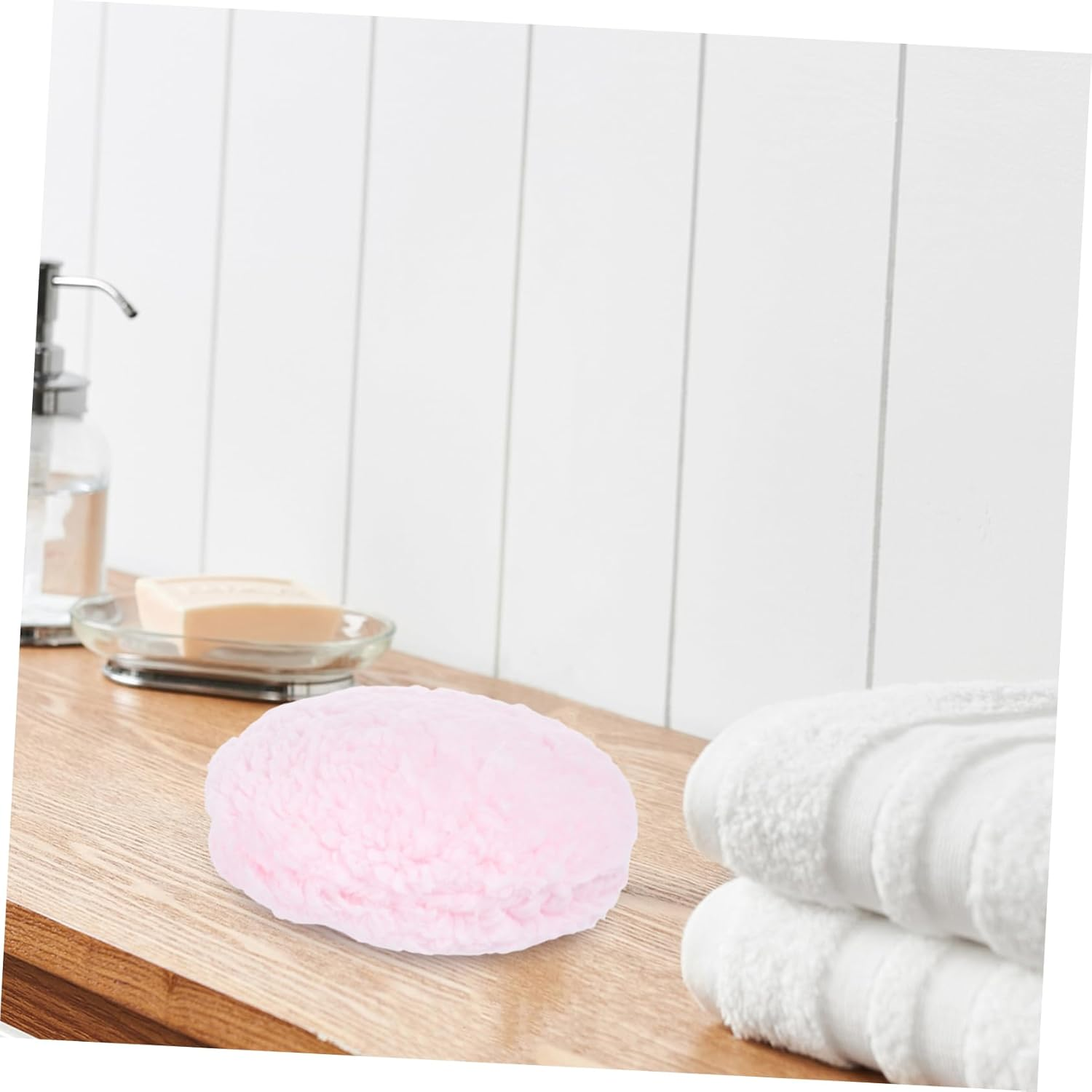 MOKKHNB Large Fluffy Body Powder Puff Dusting Puff for Face and Body Gentle Application Efficient Dust Removal for Women Stylish Pink Design image number 2