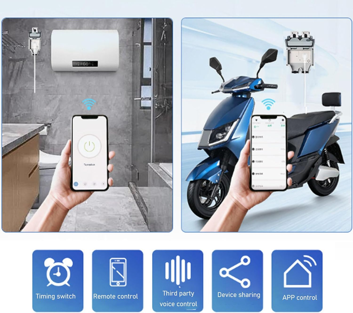 Cryfokt Waterproof Wifi Smart Power Outlet, APP Control, Outdoor Plug Socket Power Smart Waterproof Socket 15A AU Plug, IP66 Outdoor Socket (SNW-AU) image number 3