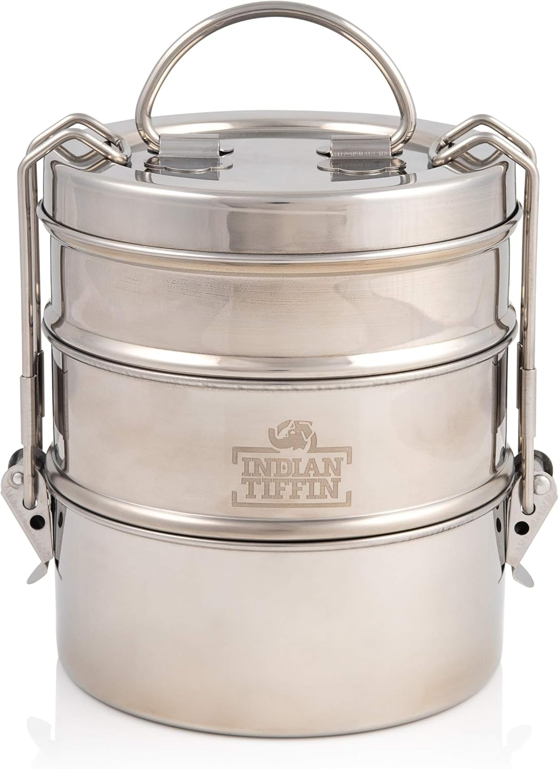 3 Tier Indian-Tiffin Stainless Steel Large Tiffin Lunch Box