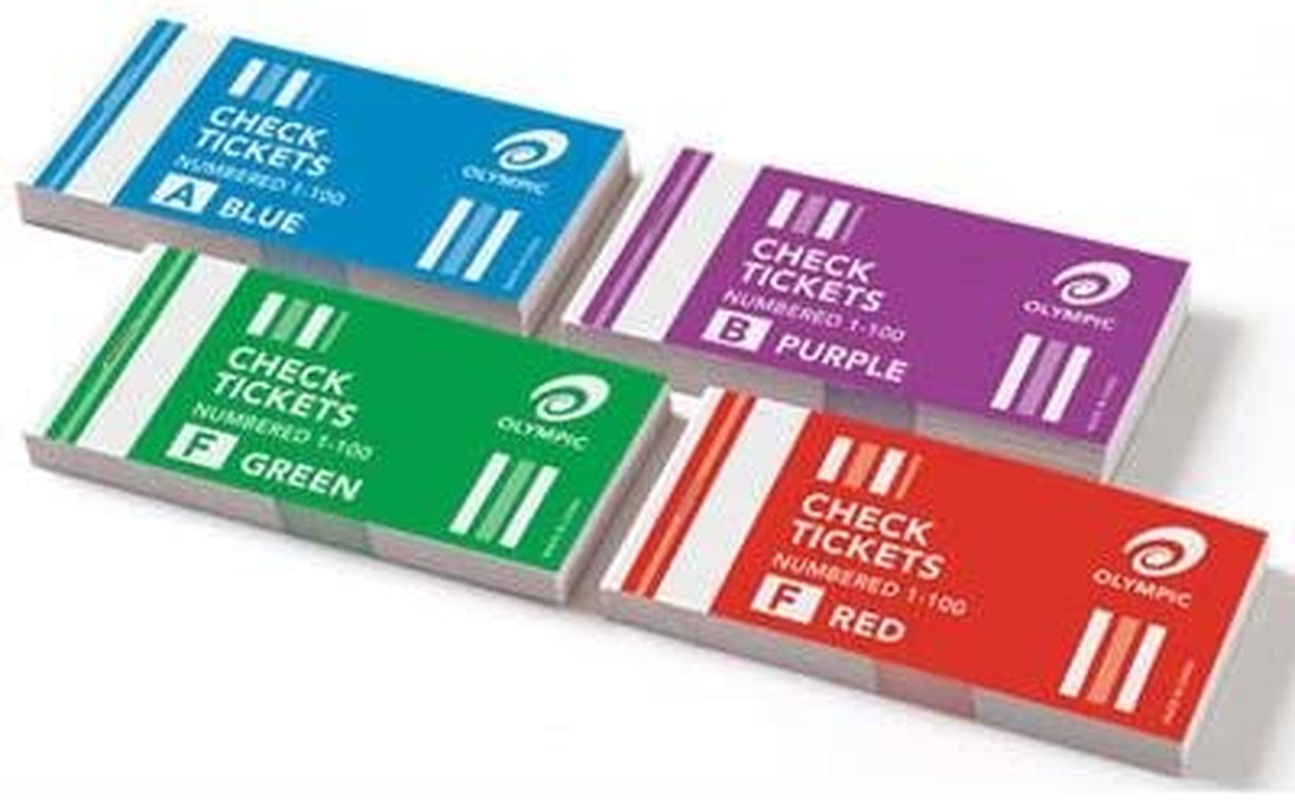 Olympic Check Ticket Book 72 Pack image number 1