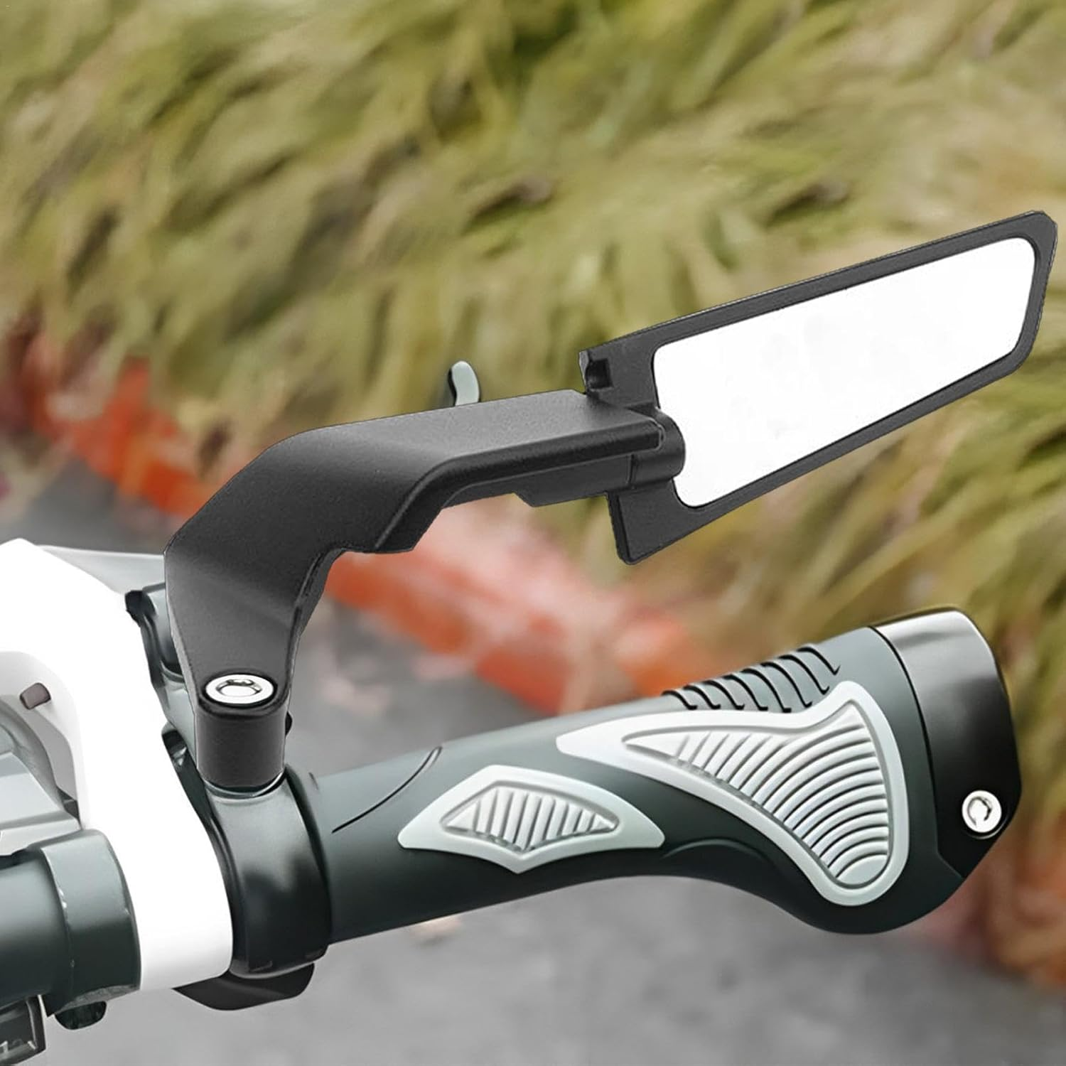 Motorcycle Mirrors Stealth,Rear View Mirrors for Motorcycle | Mirrors Adjustable Stealth Wing Mirrors, 180 Degree Rotating Aluminum Alloy Mirrors for Motorcycle image number 1