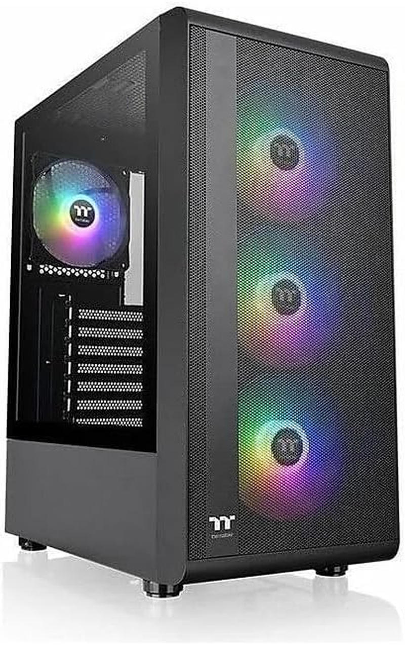 Thermaltake S200 plus ARGB TG Mid Tower Case Black Edition, CA-1X2-00M1WN-01 image number 1