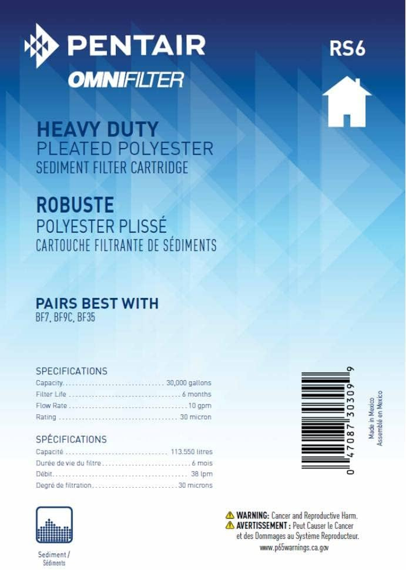 Omnifilter RS6-R-05 Heavy Duty Filter Cartridge image number 2