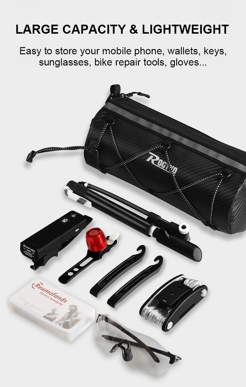 Multifunctional Waterproof Satchel, Bike Handlebar Bag, Bicycle Front Bag Shoulder Bag, Professional Cycling Accessories Outdoor Bike Front Bag for Road Mountain Bike Cycling Travel image number 5