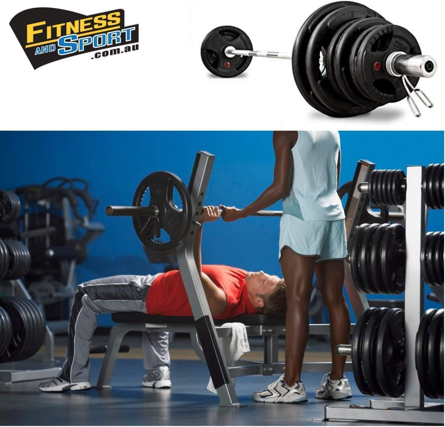 Standard Weight Plate for Dumbbell and Barbell - Premium Quality Weighted Rubber Coated Plates Gym Equipment Accessories Body Building, Weightlifting, Crossfit, Fitness & Sports image number 1