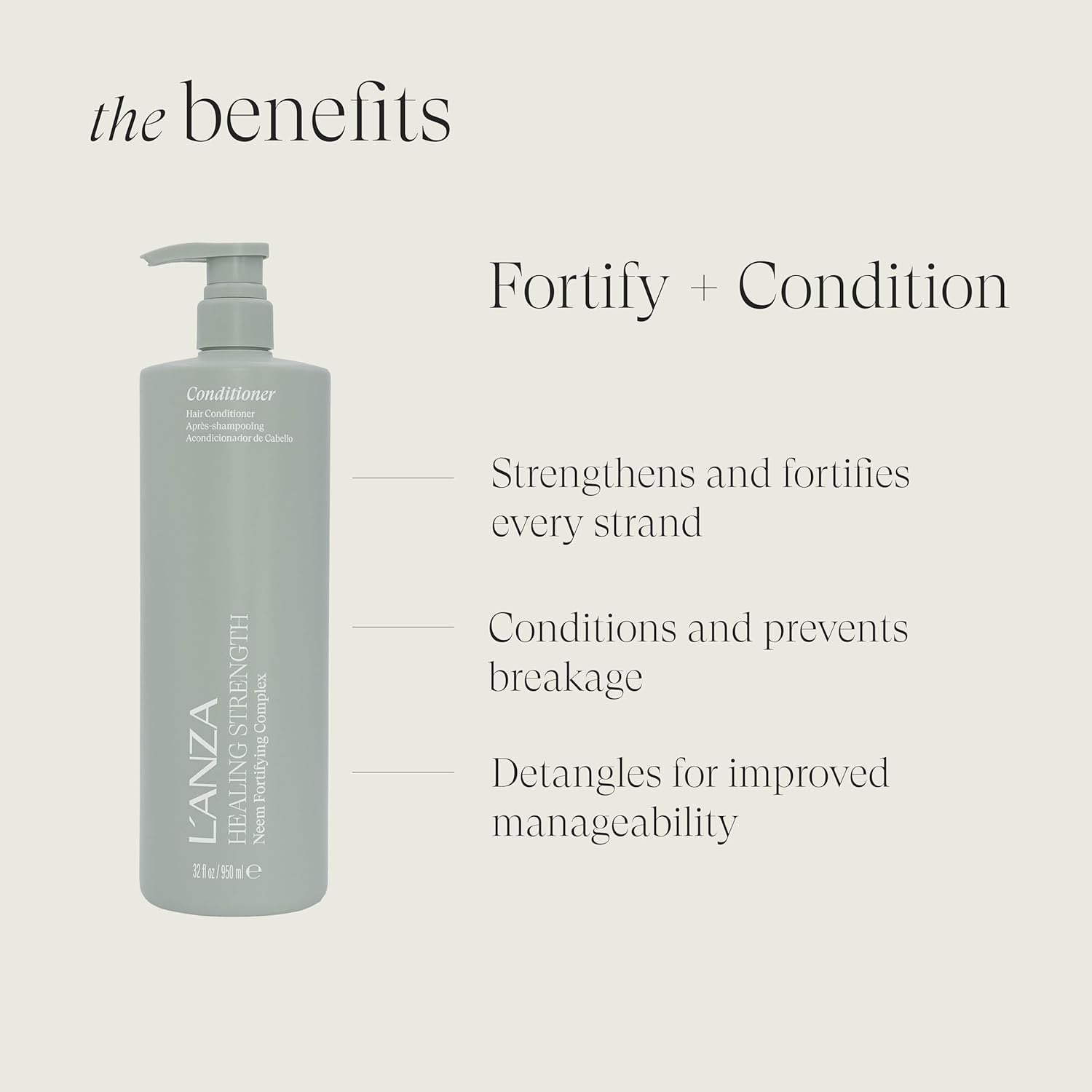 L&rsquo;ANZA Healing Strength Manuka Honey Conditioner, 33.8 Oz. image number 3