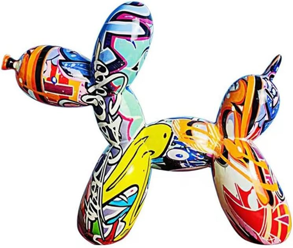 Resin Balloon Dog Sculpture,Creative Cute Animal Crafts Figurine Shaped Statue Art Sculpture Modern Desktop Ornament Decoration for Home Bedroom Living Room & Office Decor(Glod,8/ X8/ X3/) image number 6