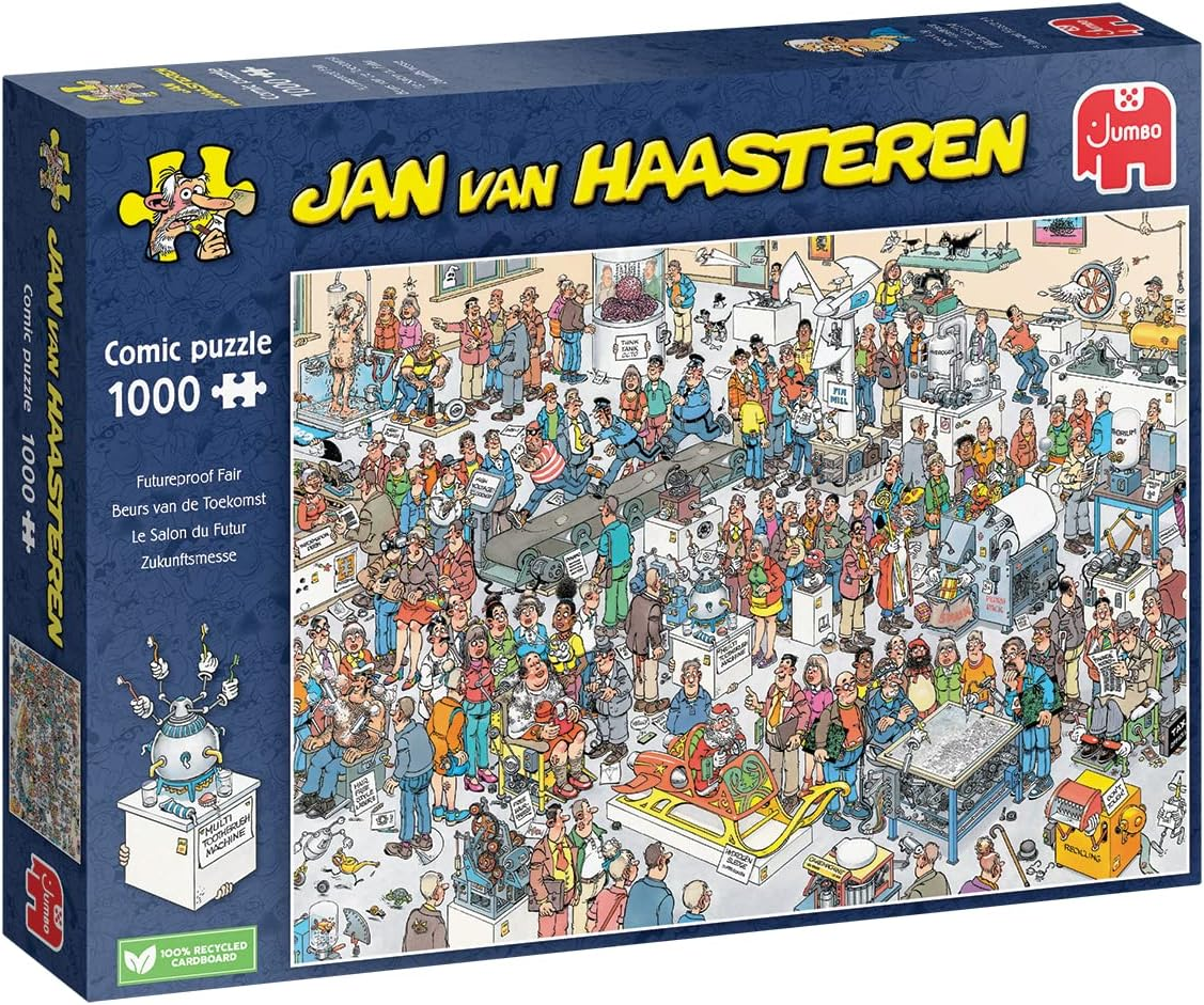 Jumbo Jan Van Haasteren Jigsaw Futureproof Fair Jigsaw Puzzle (1000 Pieces) image number 2