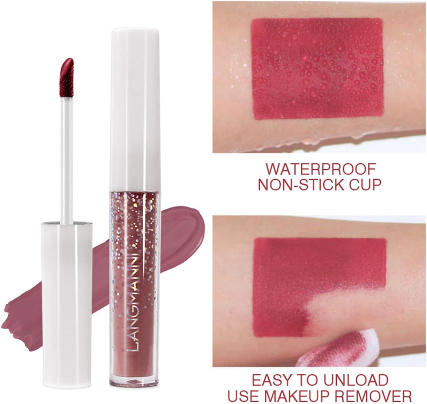 Fantasyday 24 Colours Matte Nude Tones Lipstick Set Waterproof Durable Liquid Lip Gloss Women Lips Moisturising Lip Care Lipsticks Gift Set for Full Looking Lips image number 3