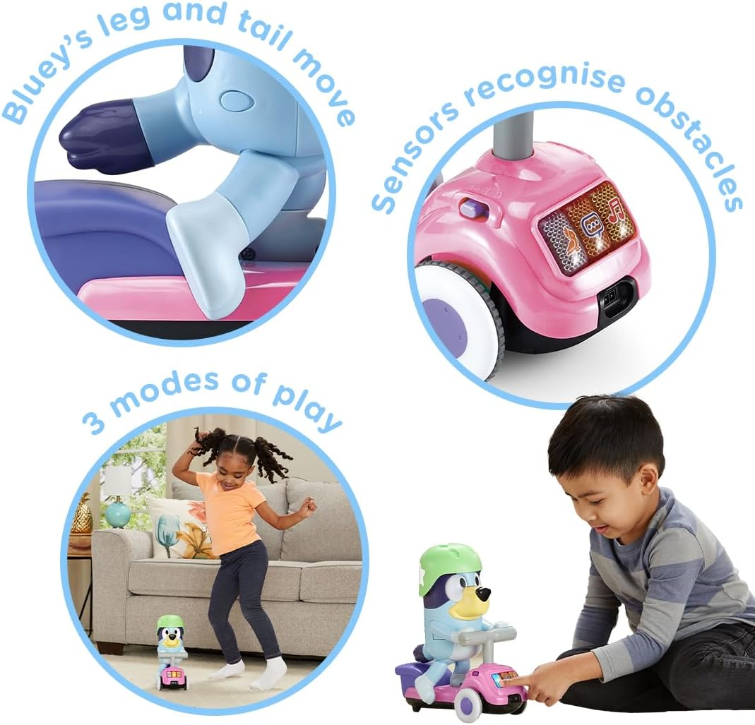 Vtech Scooter Time Bluey - Motion Sensor Interactive Figurine, Interactive Bluey - 563803 - Multicoloured image number 2