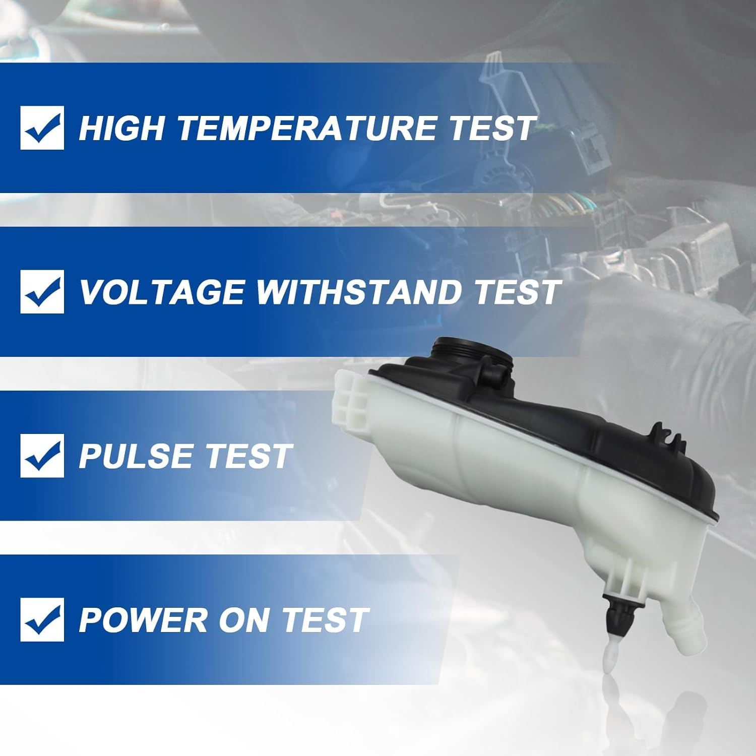 2465000049 Expansion Tank + Cap for Mercedes-Benz A, B, CLA Class W176, W246, C117, X156 A180, A200, A260, A45AMG, B180, B200, B260, AMGCLA45, CLA180, CLA200, CLA220, CLA260 Replat# 2105010615 image number 6