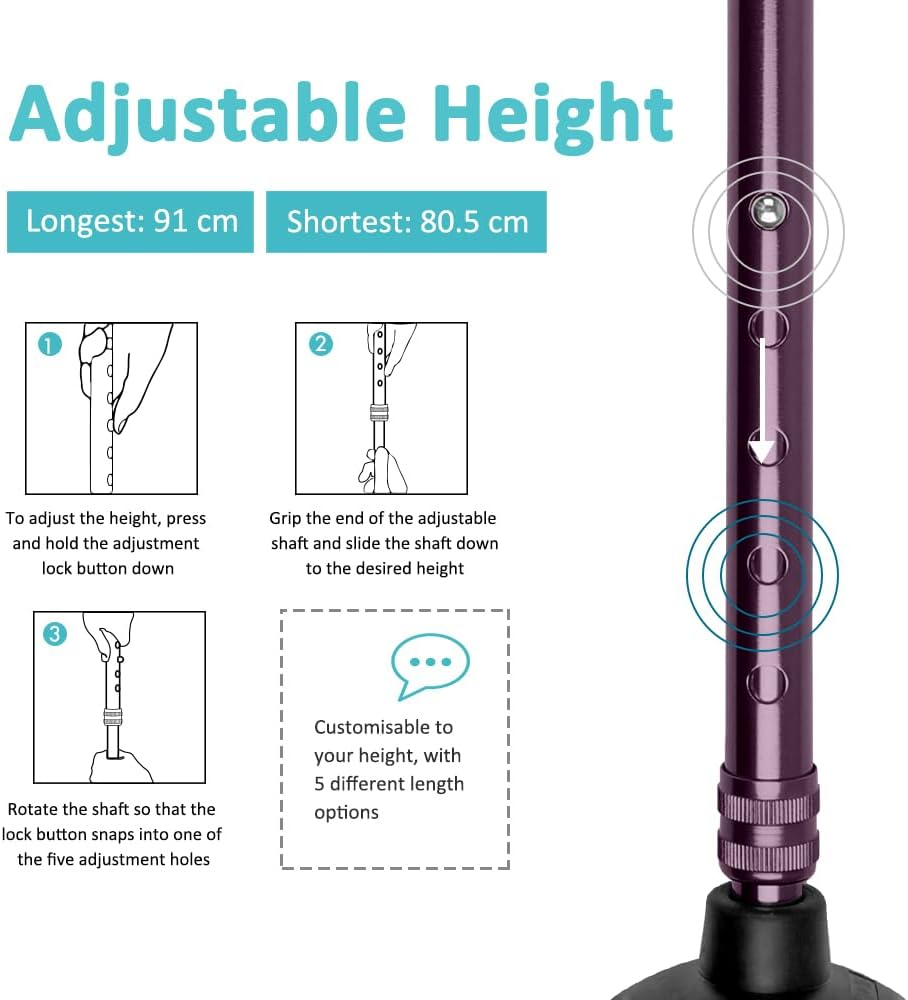 Luxury Walking Stick - Elegant Wooden Handle Cane for Seniors - Foldable/Folding Walking Stick - Stylish Design, Durable, Portable - Premium Walking Sticks for Stability and Comfort image number 1