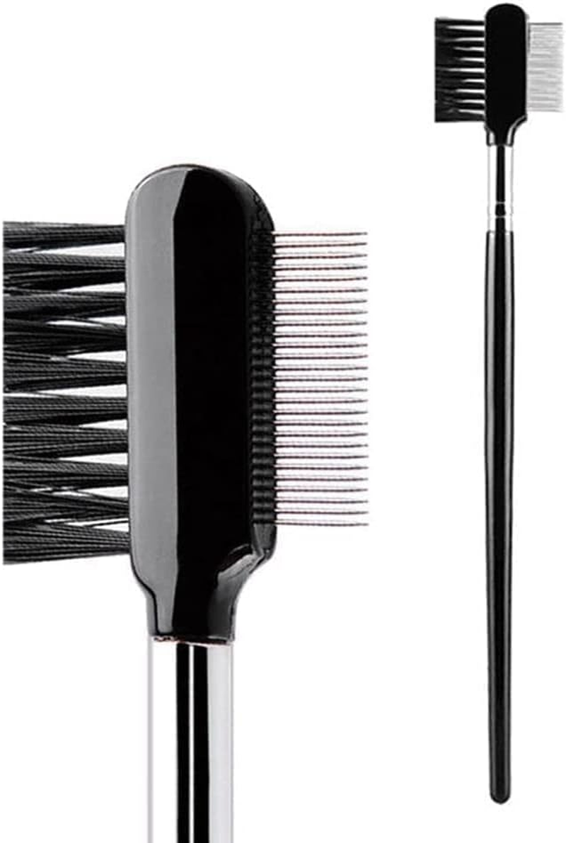 Black Dog Combs Head Brush Cleaning Tear Stain Remover Kitten Puppy Pet Eye Comb Pet Products for Small Cat Dog Double-Sided Comb Brush Pets Grooming Comb for Dogs Cats Removing Crust and Mucus (Black, One Size) image number 3